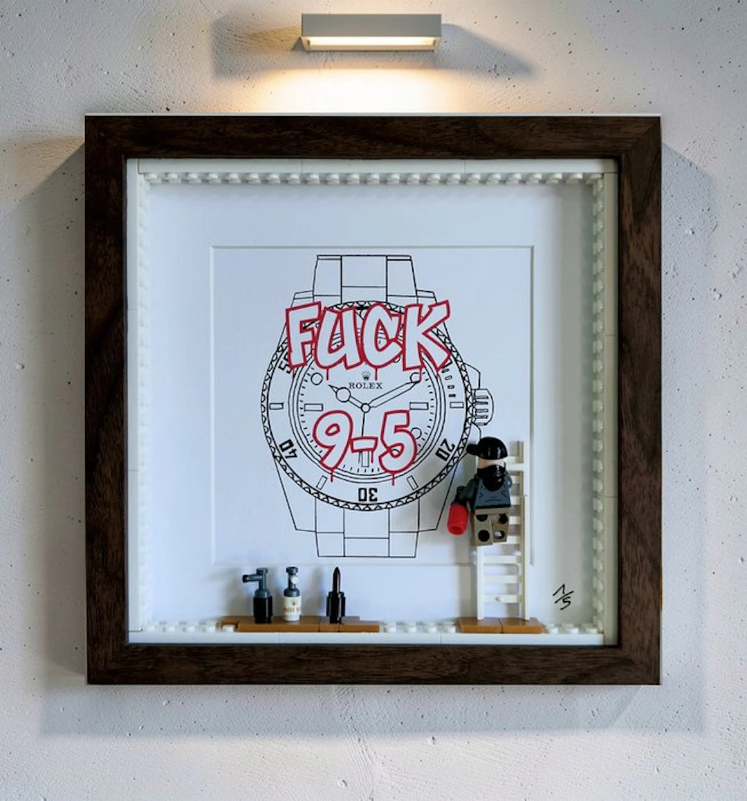 Lyssandre Saint York - ROLEX FUCK 9-5 ( lego street artwork )