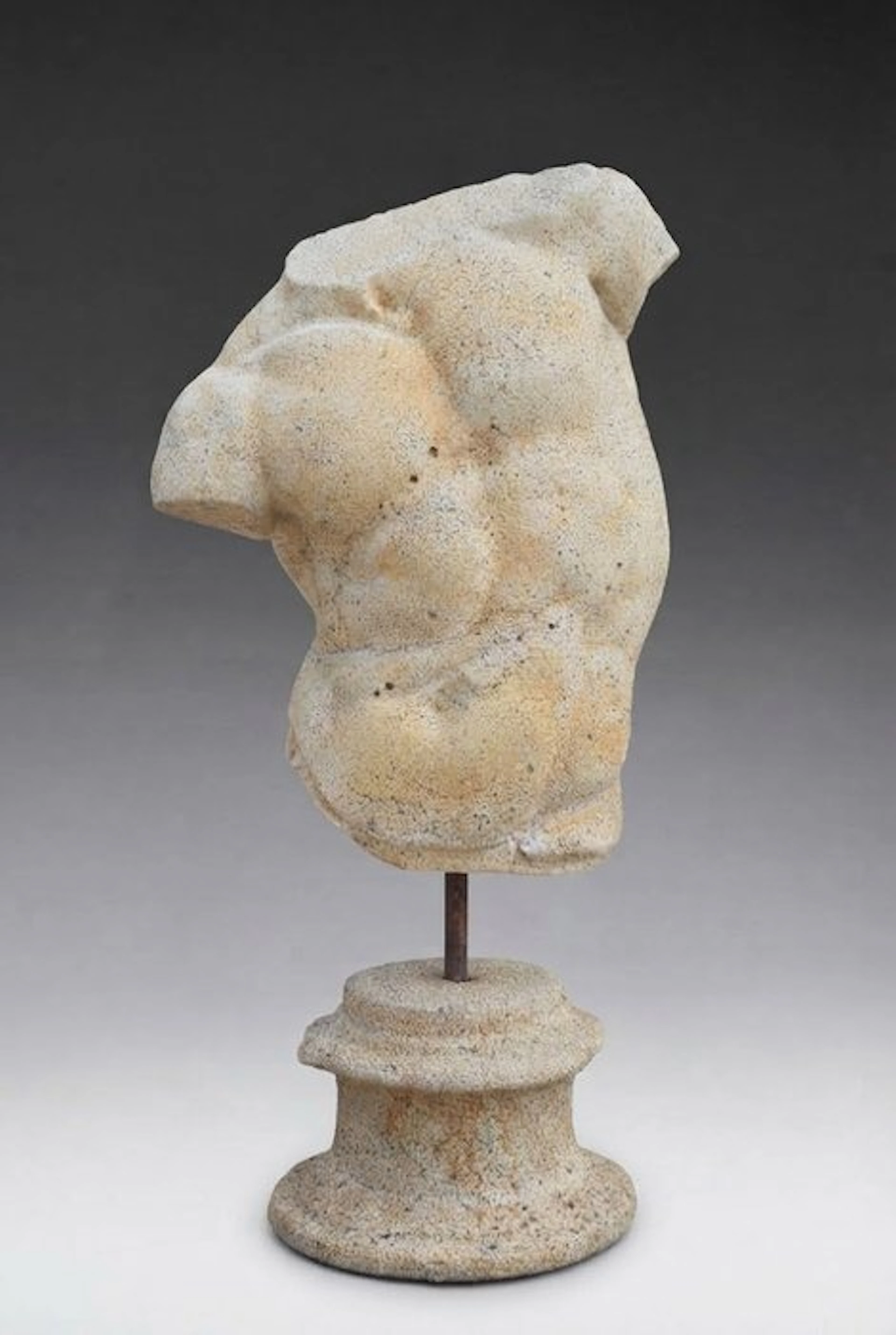 Sculpture, Torso Gaddi - 46 cm - Sandstone