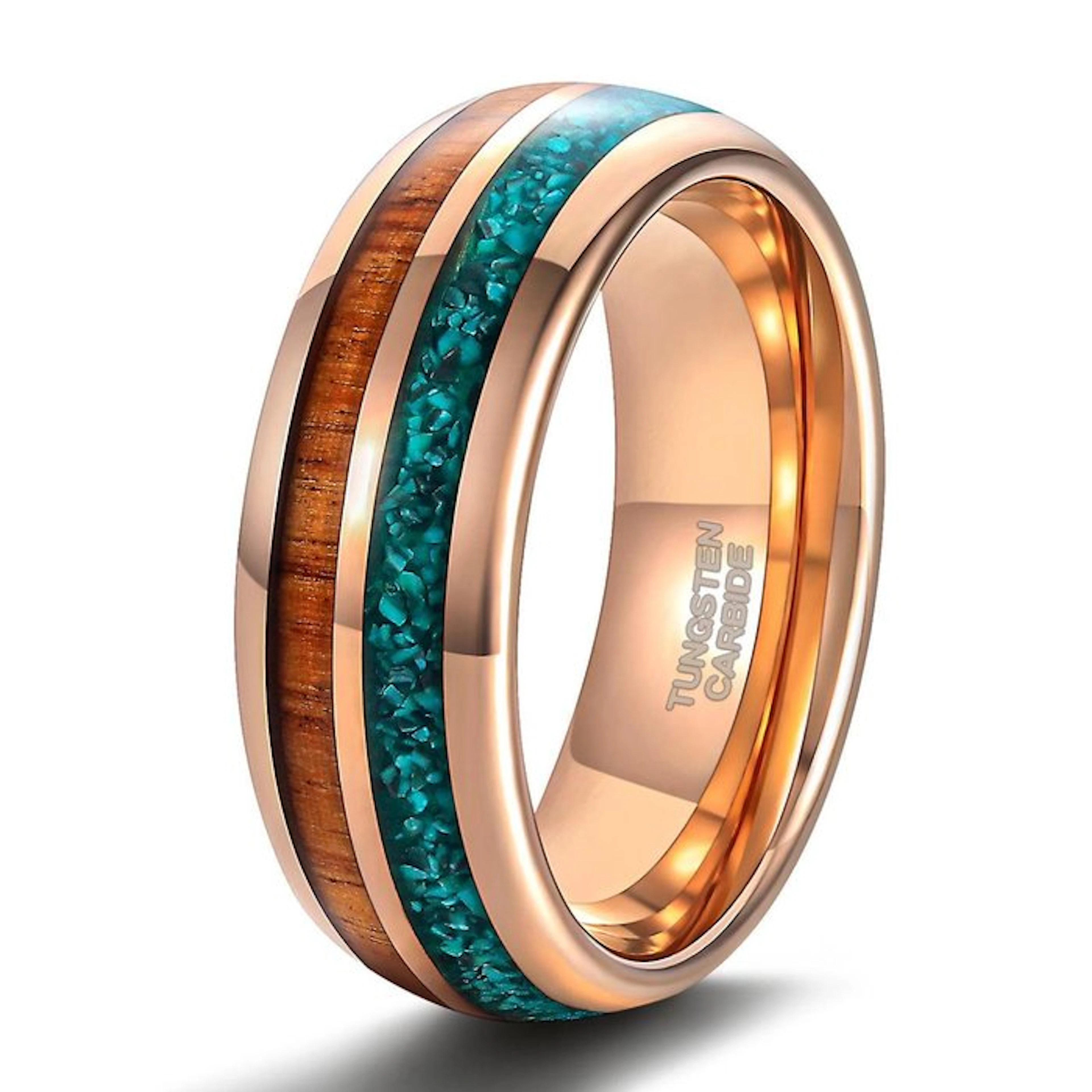 Tungsten Carbide Ring - Precision Laser Crafted Wood and...