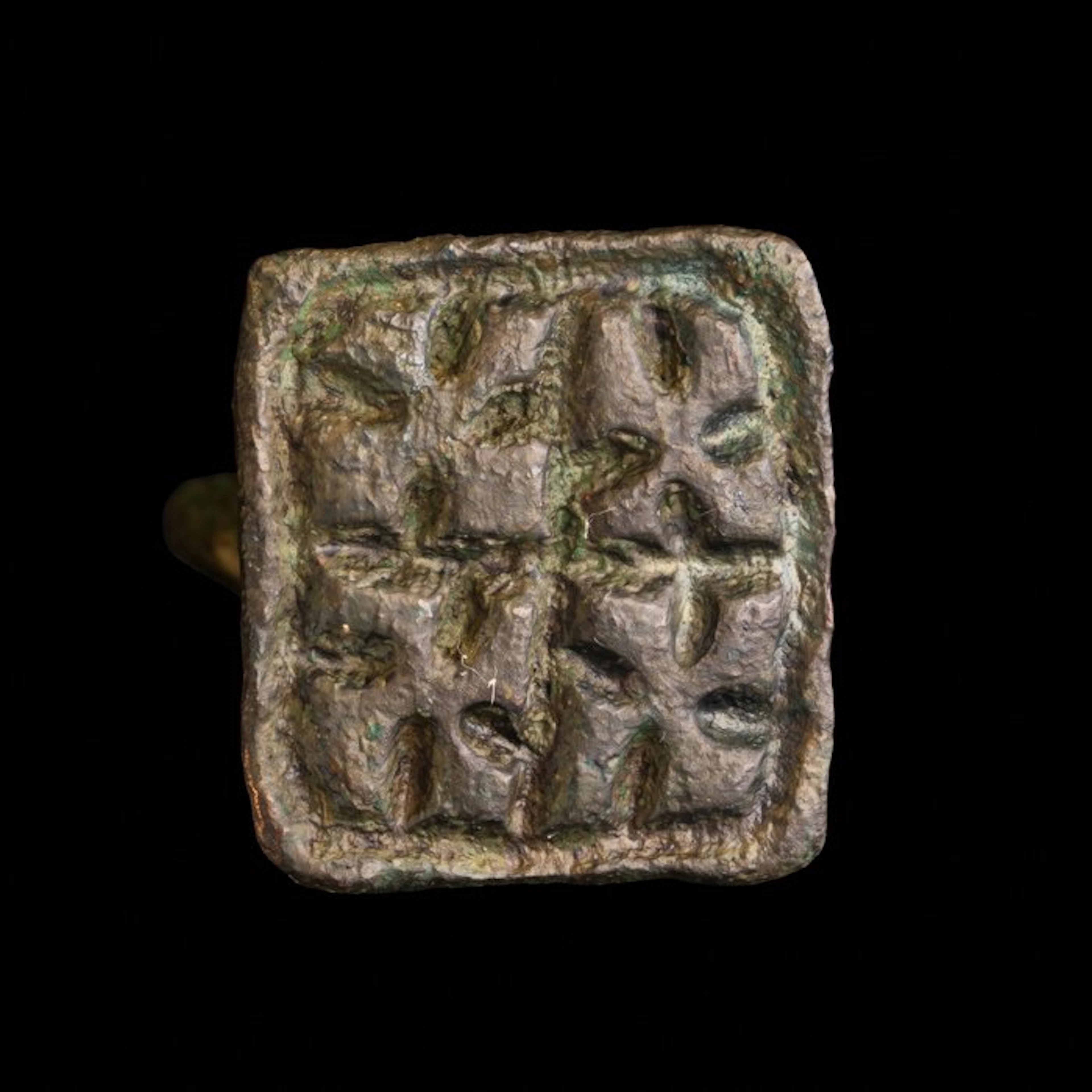 Late Roman/Early Byzantine Bronze “The Fourfold Cross” —...