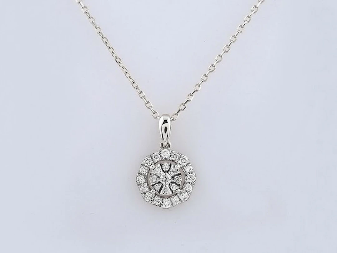 No reserve price - Necklace with pendant - 14 kt
