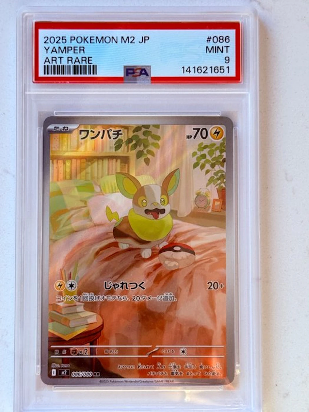 Pokémon - 1 Graded card - Yamper 086/080 Foil