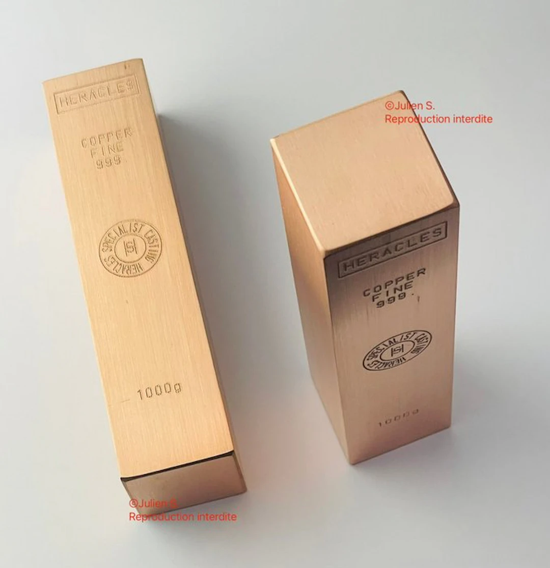 2 kilograms - Copper .999 - Copper - Fonderie Heracles...