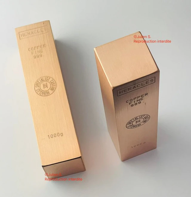 2 kilograms - Copper .999 - Copper - Fonderie Heracles...