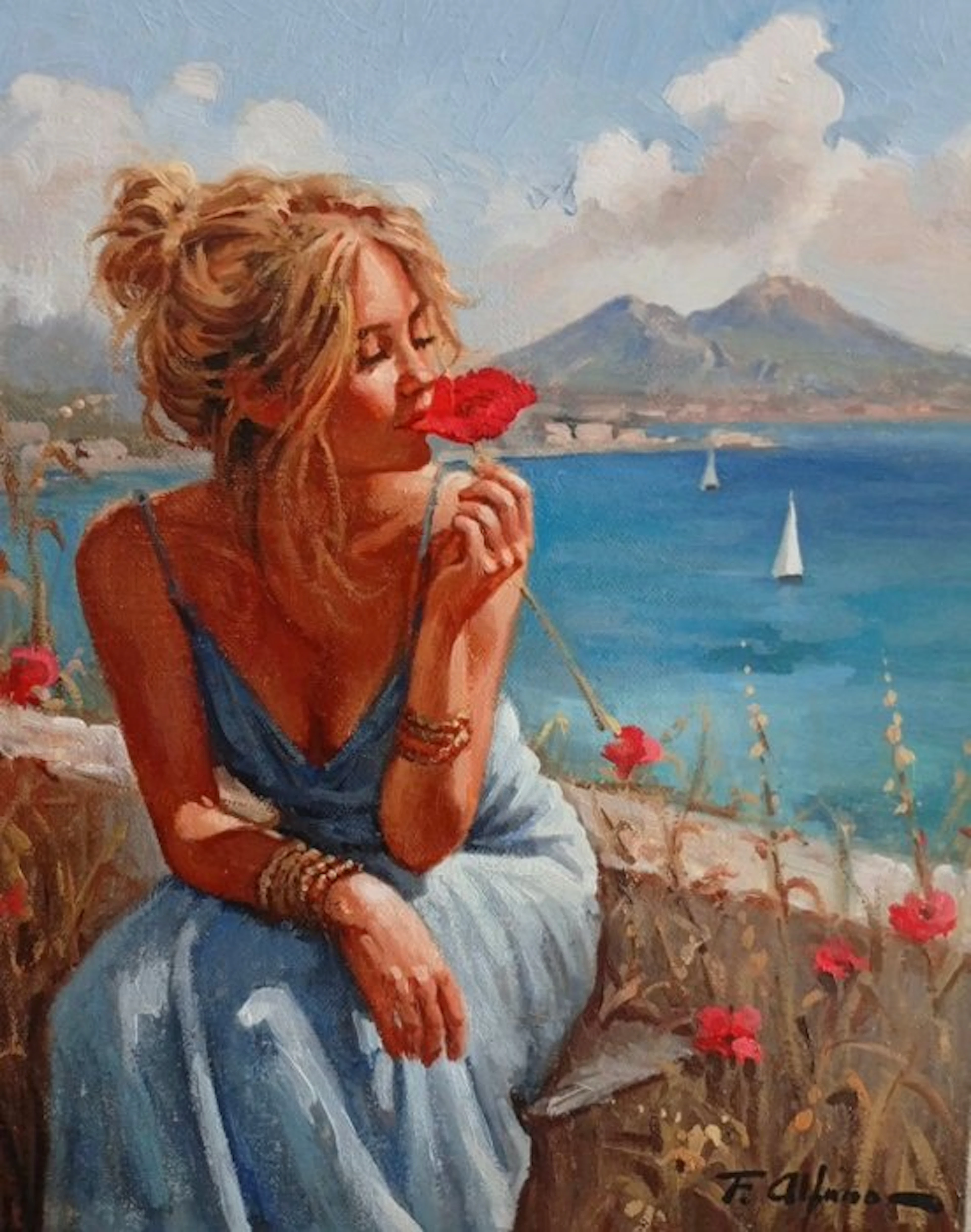 Francesco Alfano (1959) - Terrazza a Posillipo