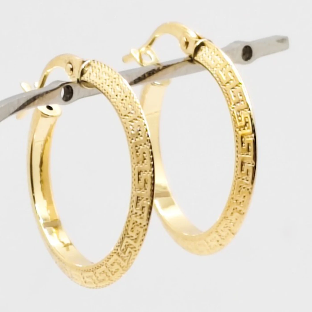 No reserve price - Earrings - 18 kt. Yellow gold