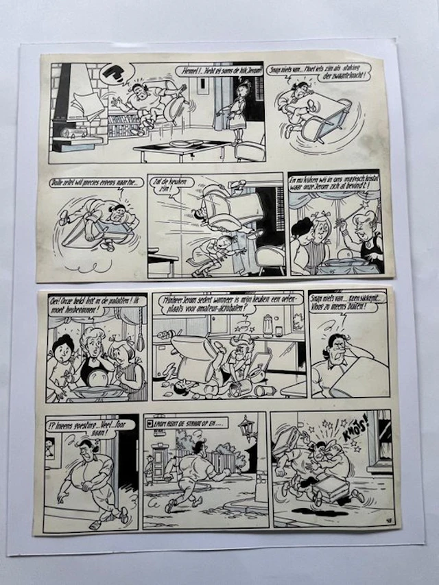 Willy Vandersteen - 1 Original page - Suske en Wiske - De...
