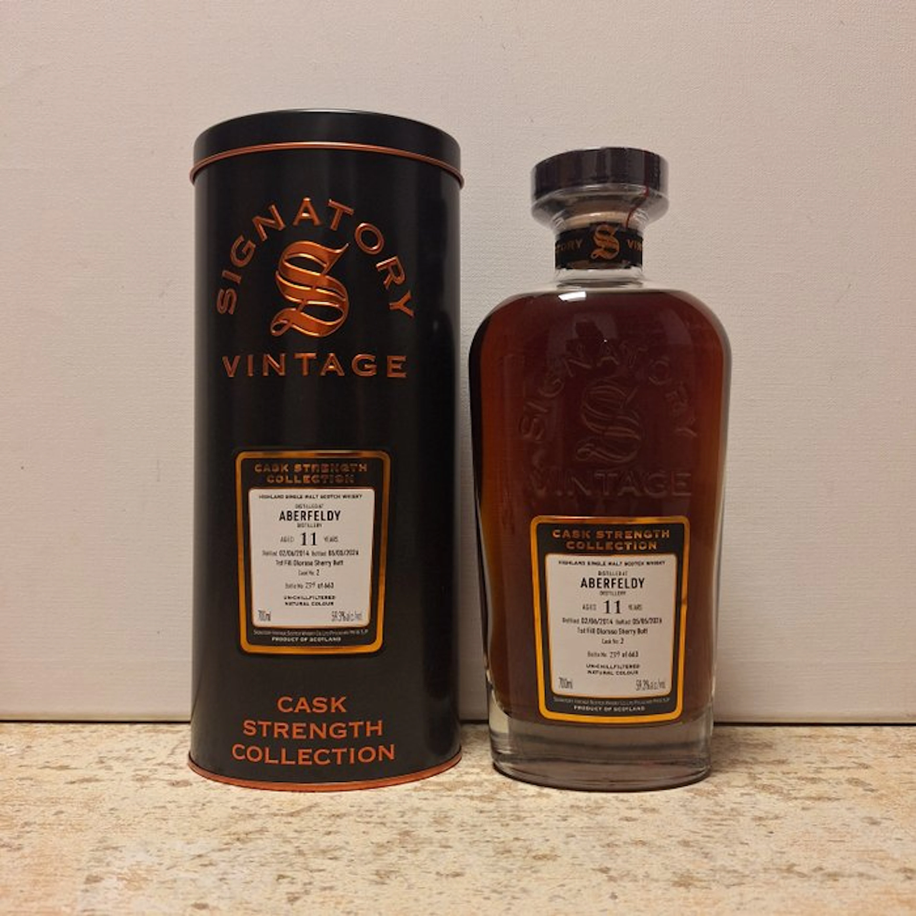 Aberfeldy 2014 11 years old Cask Strength Collection...
