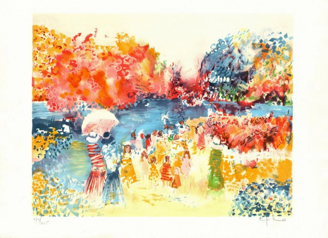 EPKO (1928-2015) - Bord d'un lac