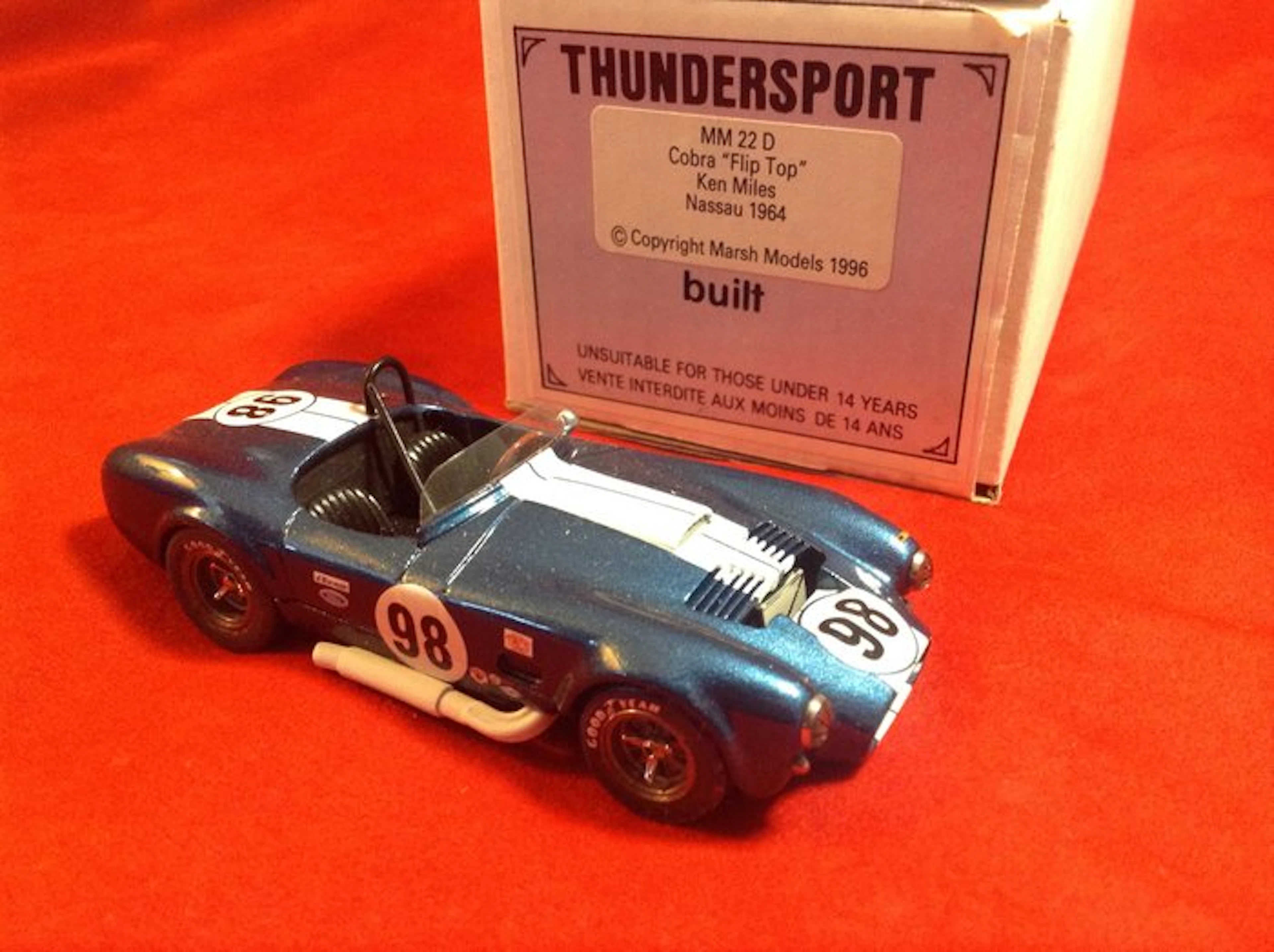 Marsh Models - Thundersport - made in England 1:43 - Model race car - ref