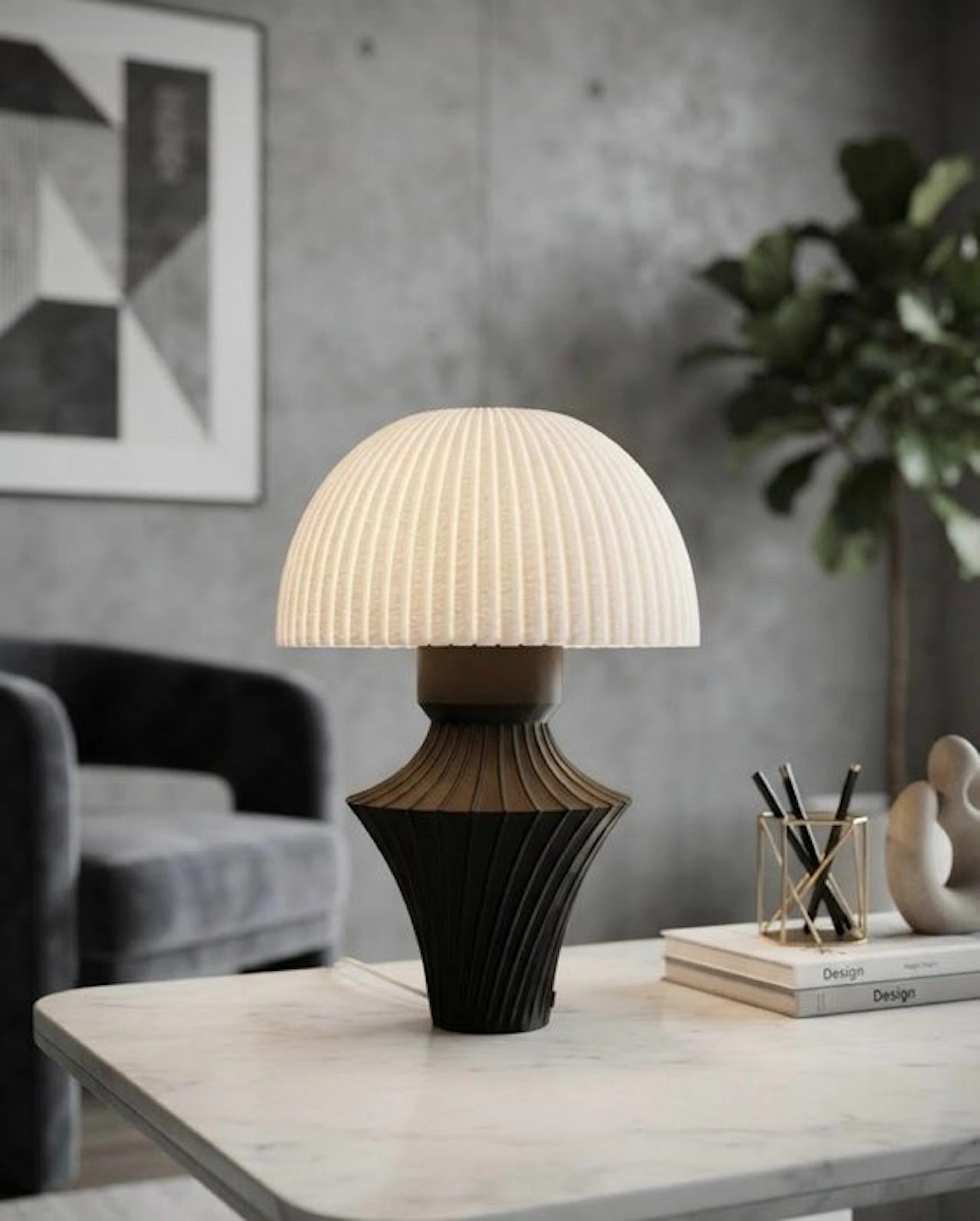 TiWo Design - Bedside table lamp - Duomo Plisse - table...