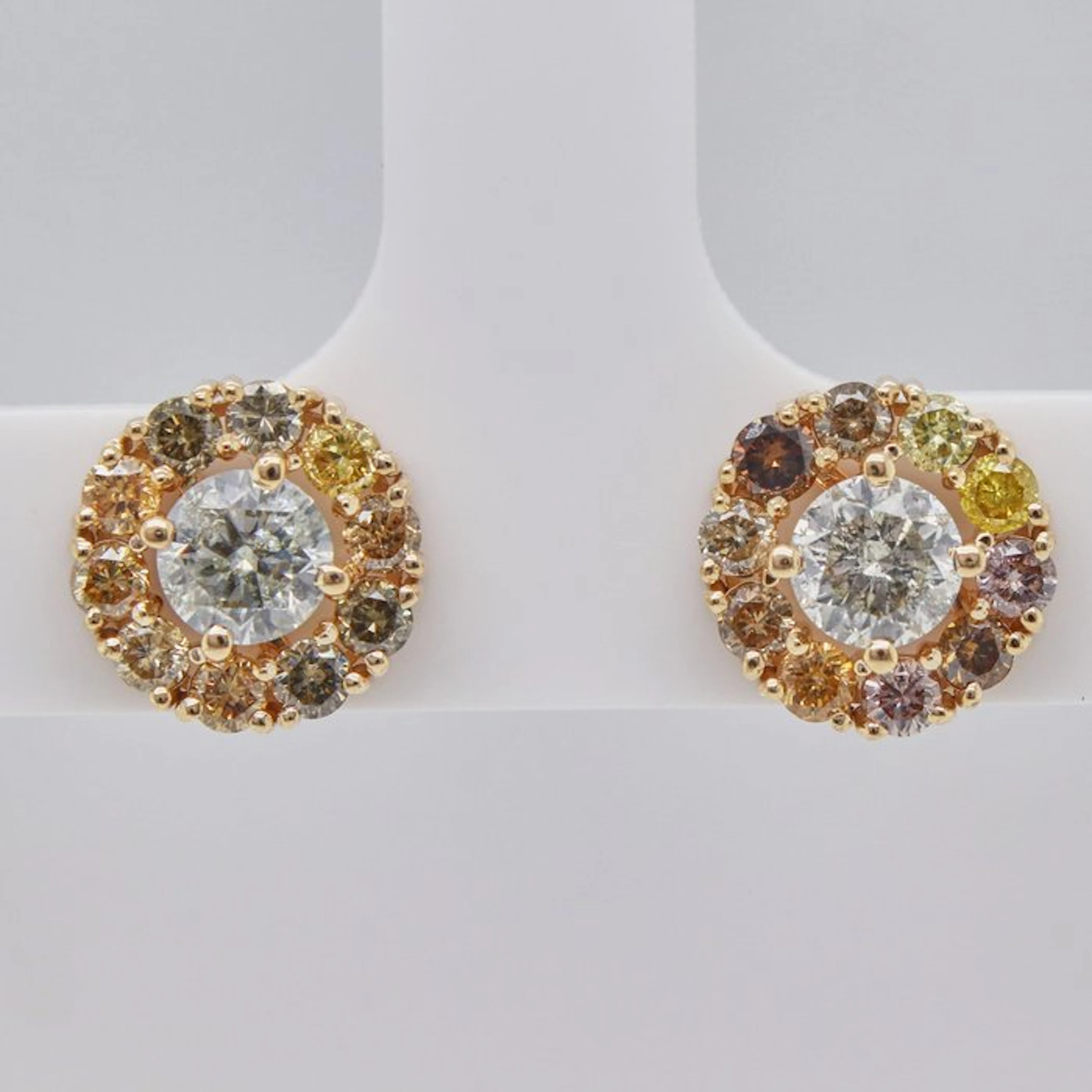 No reserve price - Earrings - 14 kt
