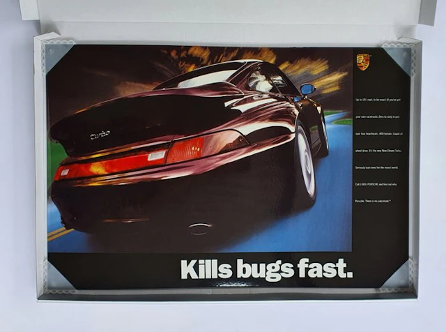 Enamel plate - Enamelled Porsche Classic plaque – 'Kills...