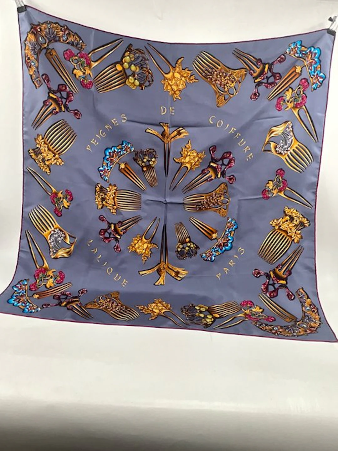 Other brand - LALIQUE PARIS / soierie Lyonnaise / 90/90 cm - Foulard