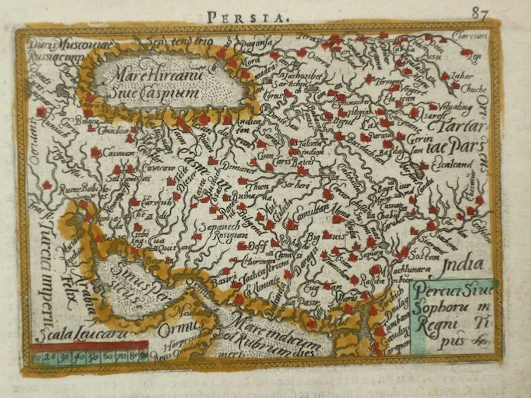 Asia - Iran / Irak; A. Ortelius - Percici sive Sophoru (...) - 1581-1600