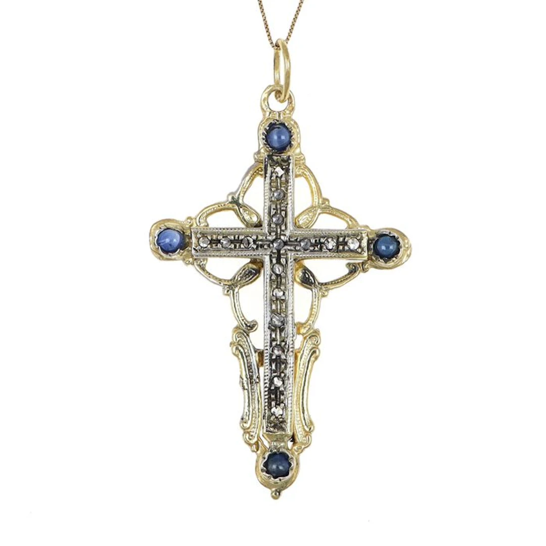 No reserve price - Necklace with pendant - 12 kt