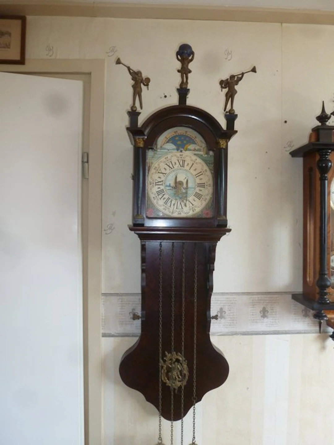 Frisian tail clock - - Mahogany - 1950-1960