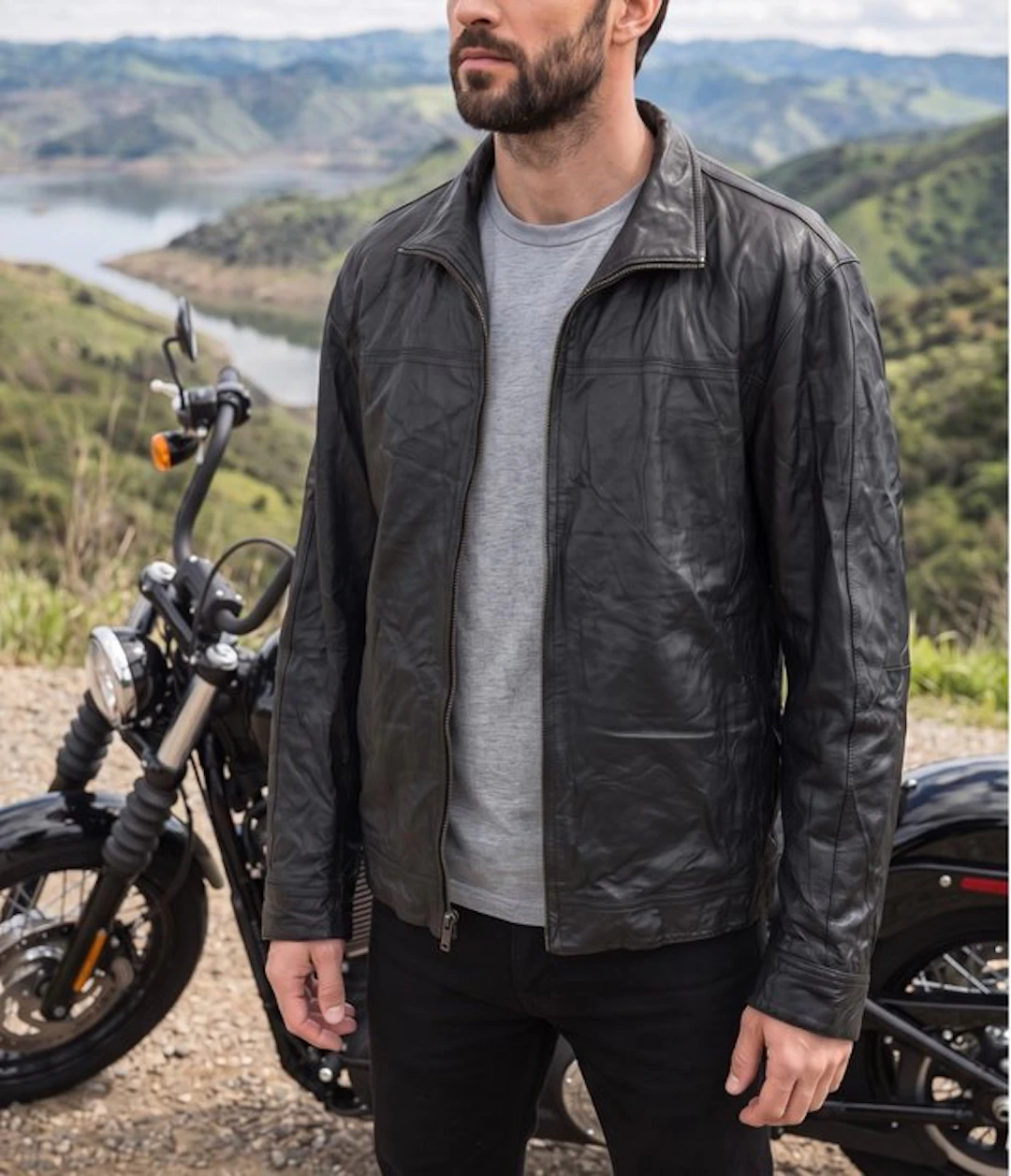Artisan Biker M&S Jacket Leather Racing Bomber Exclusive...