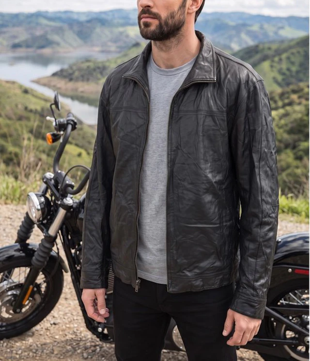 Artisan Biker M&S Jacket Leather Racing Bomber Exclusive...
