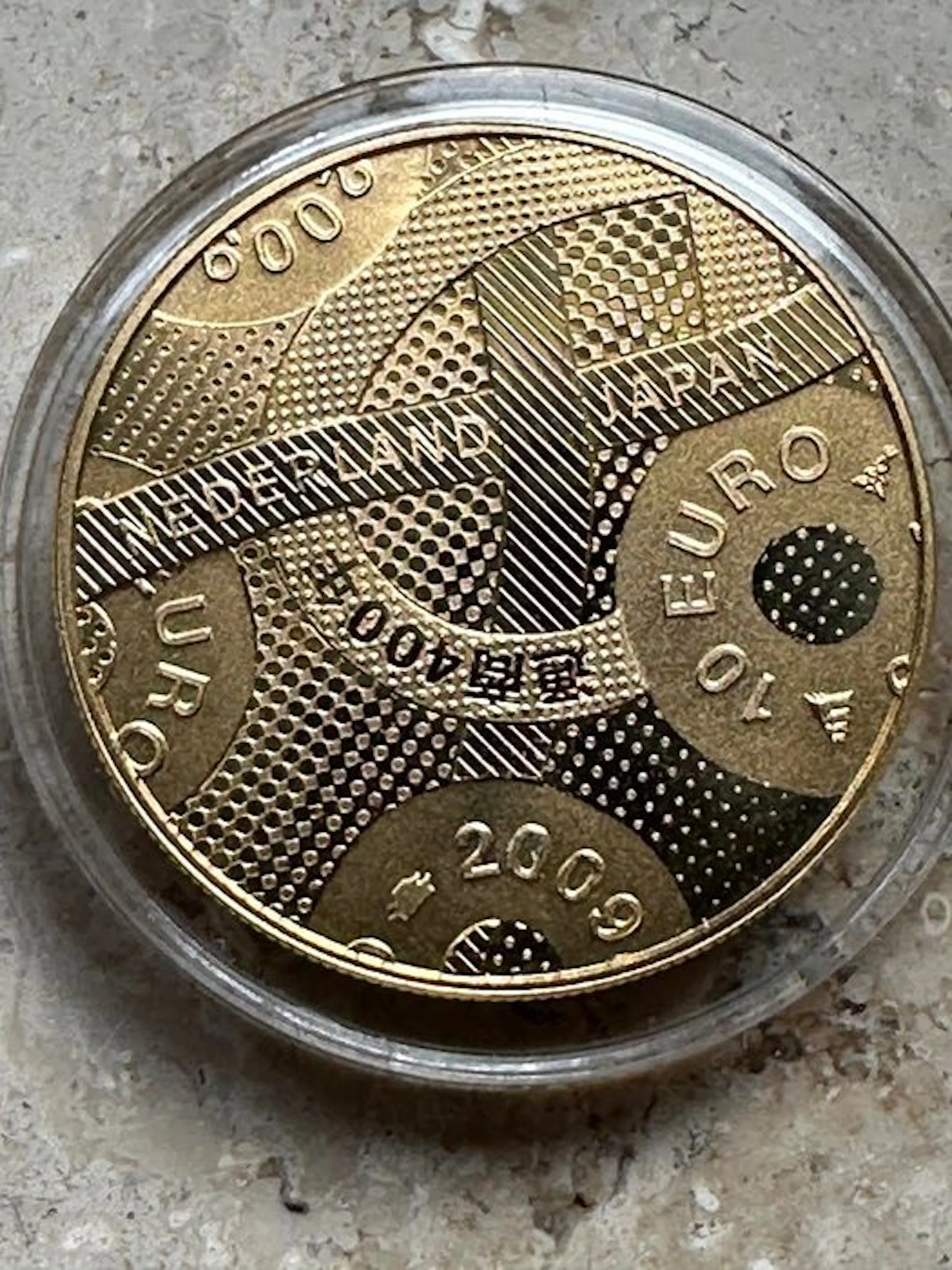 Netherlands. 10 Euro 2009 "400 jaar Nederland-Japan Tientje" Proof