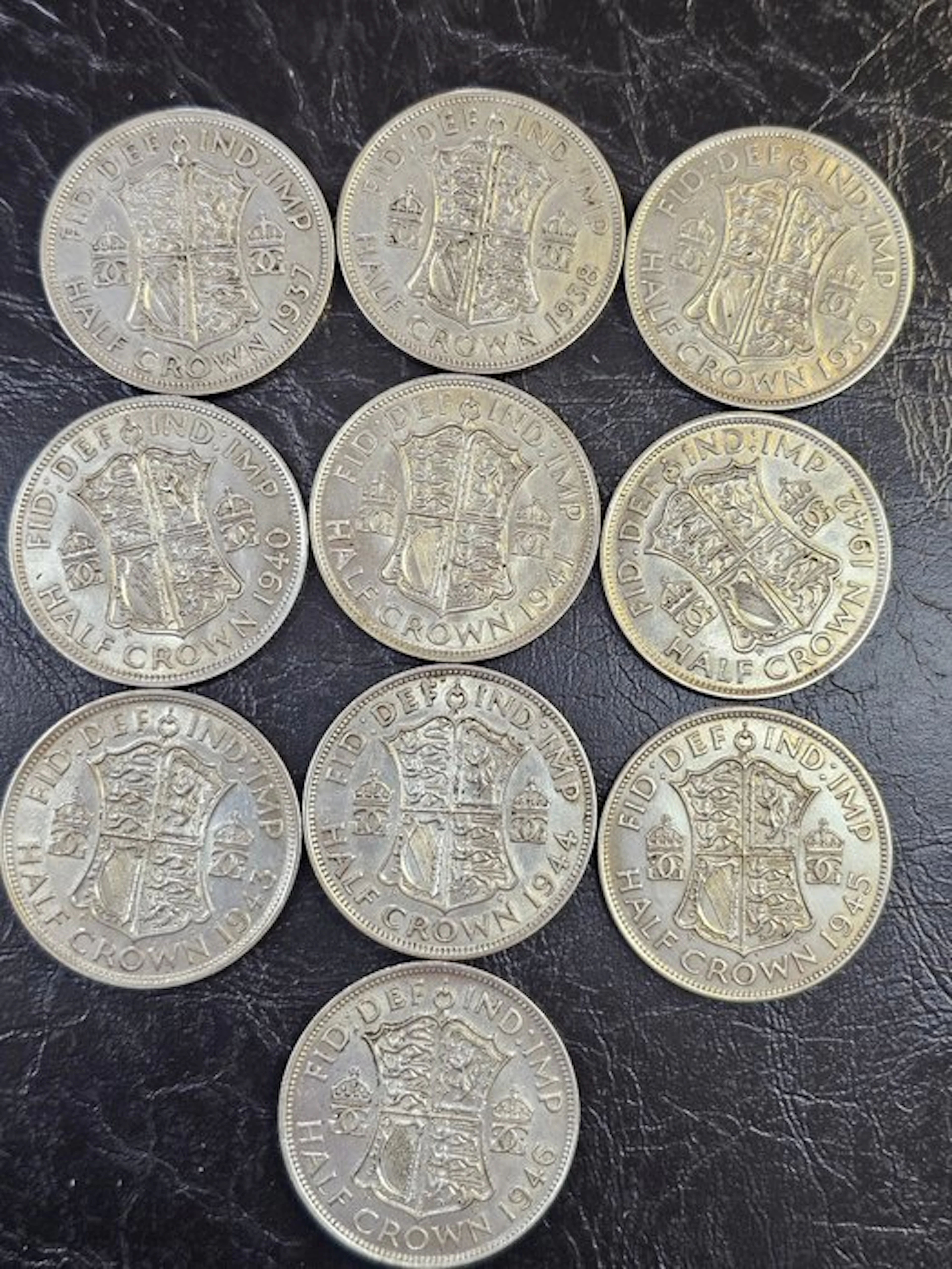 United Kingdom. 1/2 Crown 1937 t.e.m. 1946 (No reserve price)