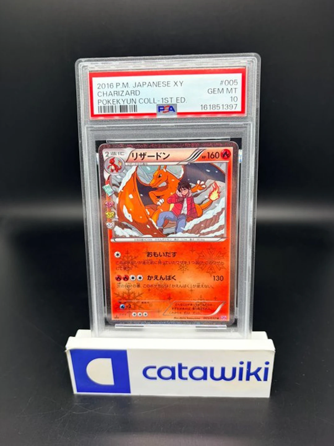 Pokémon - 1 Graded card - Charizard !1st Edition!...