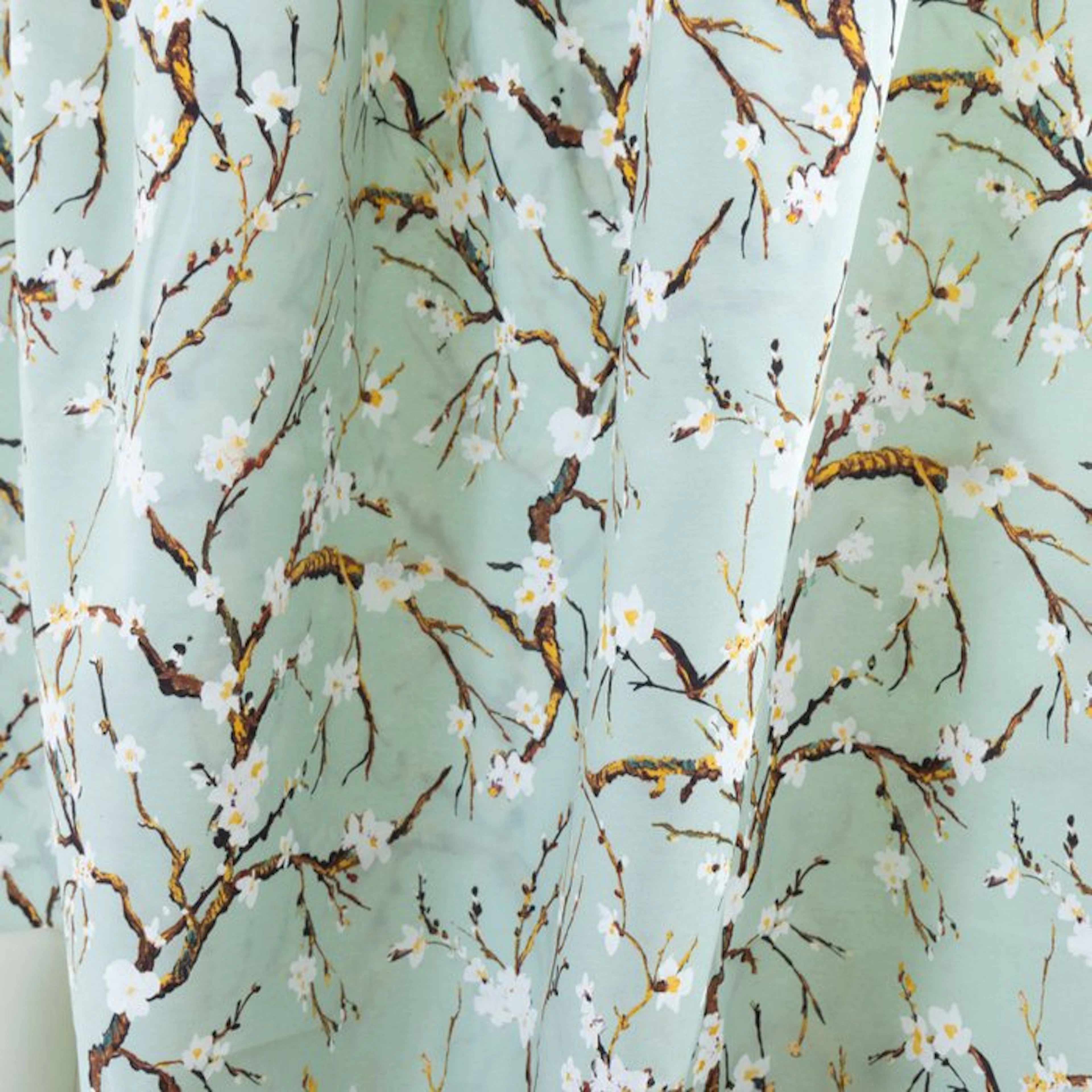BA069 - Elegant Decorative Fabric – Cherry Blossom...