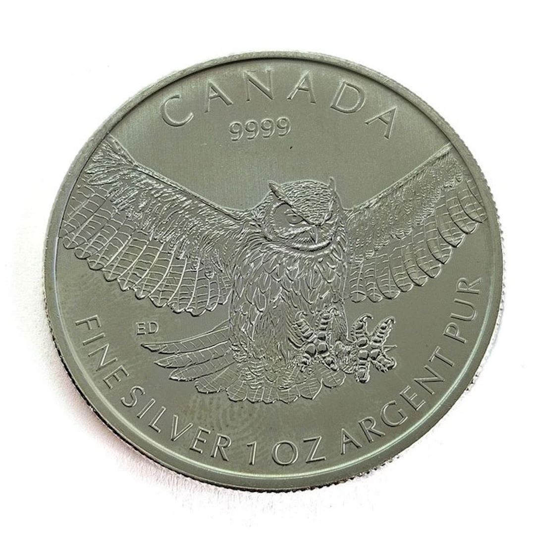 Canada. 5 Dollars 2015 - Great Horned Owl