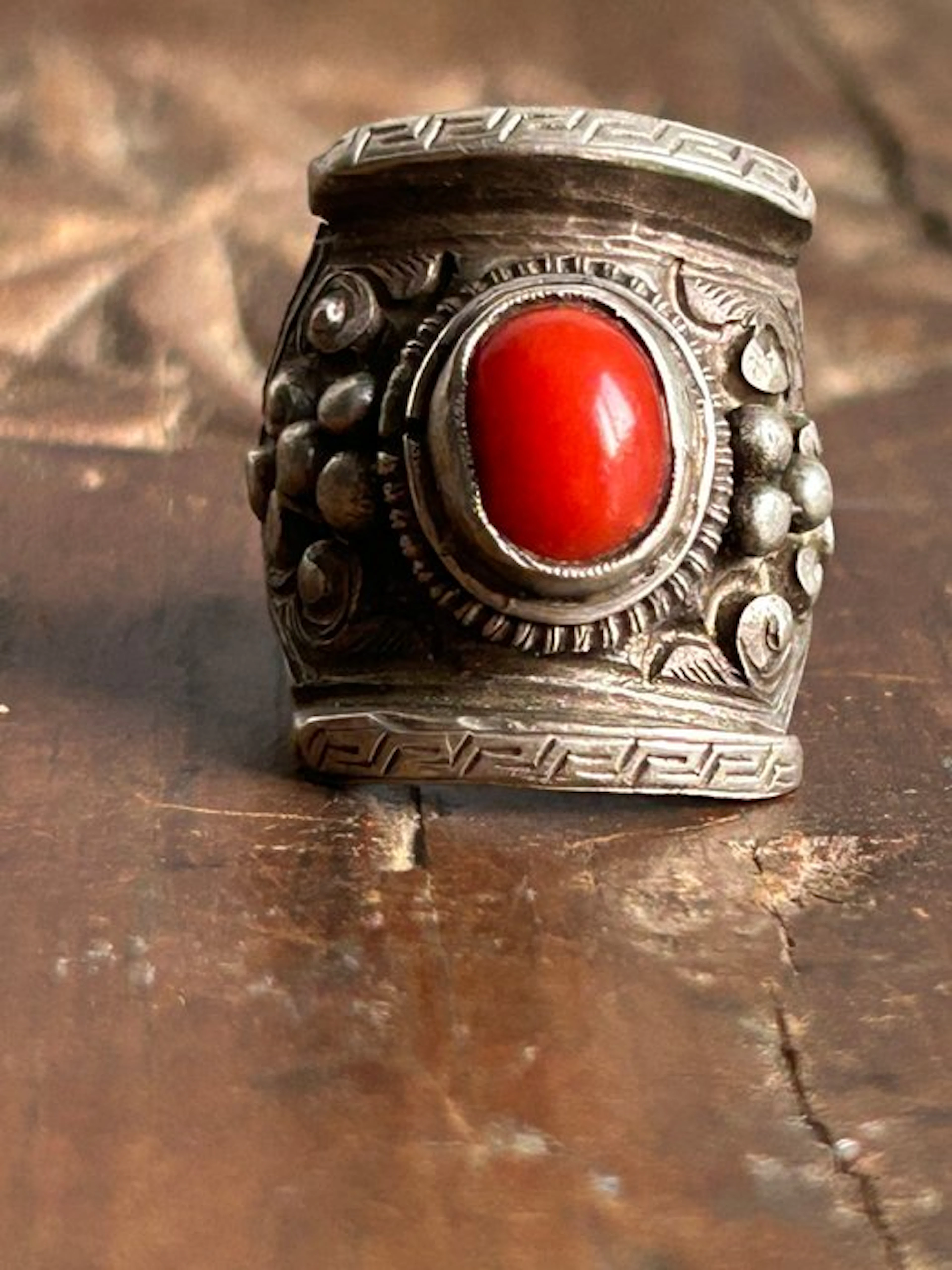 Silver - Ring - Also known as coral