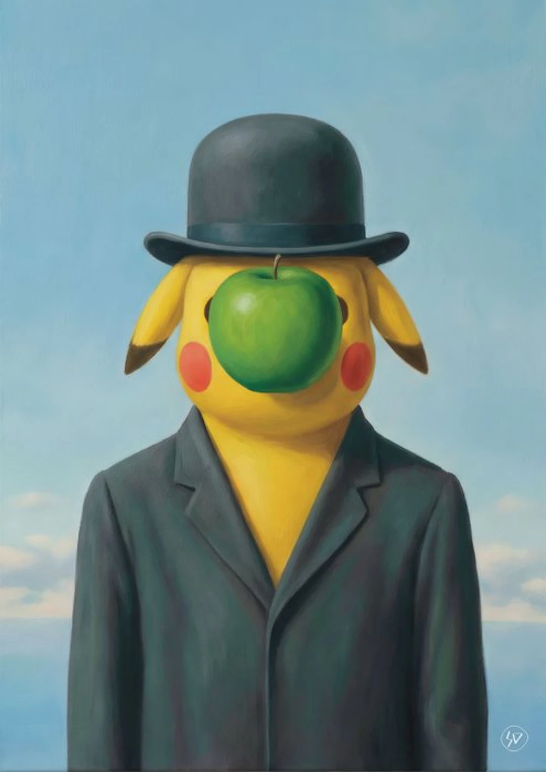SDIMART 1996 - Pikachu in The Son of Man René Magritte...
