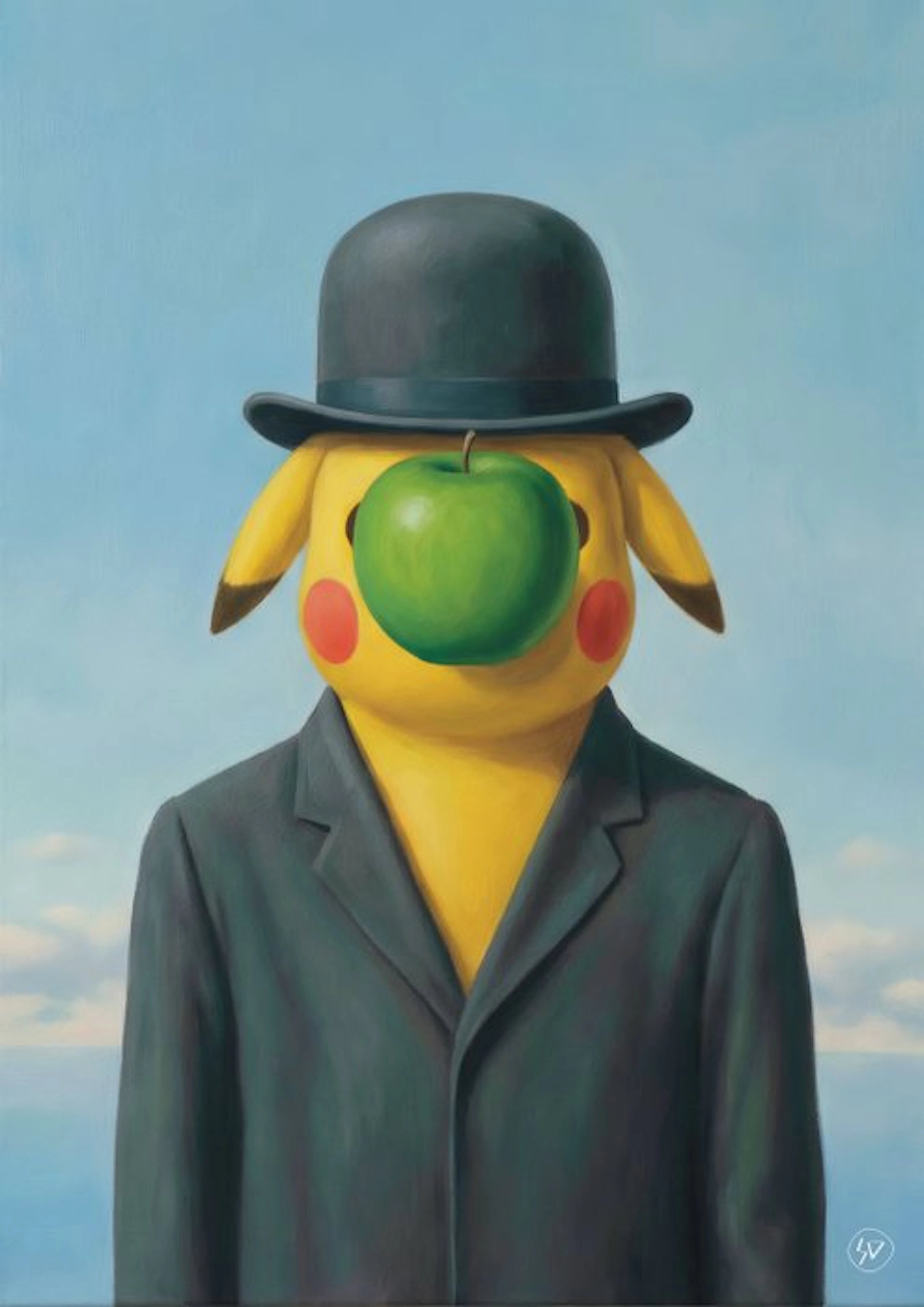 SDIMART 1996 - Pikachu in The Son of Man René Magritte...