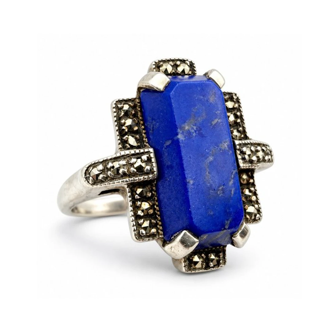 Silver - Ring - Art Deco Revival