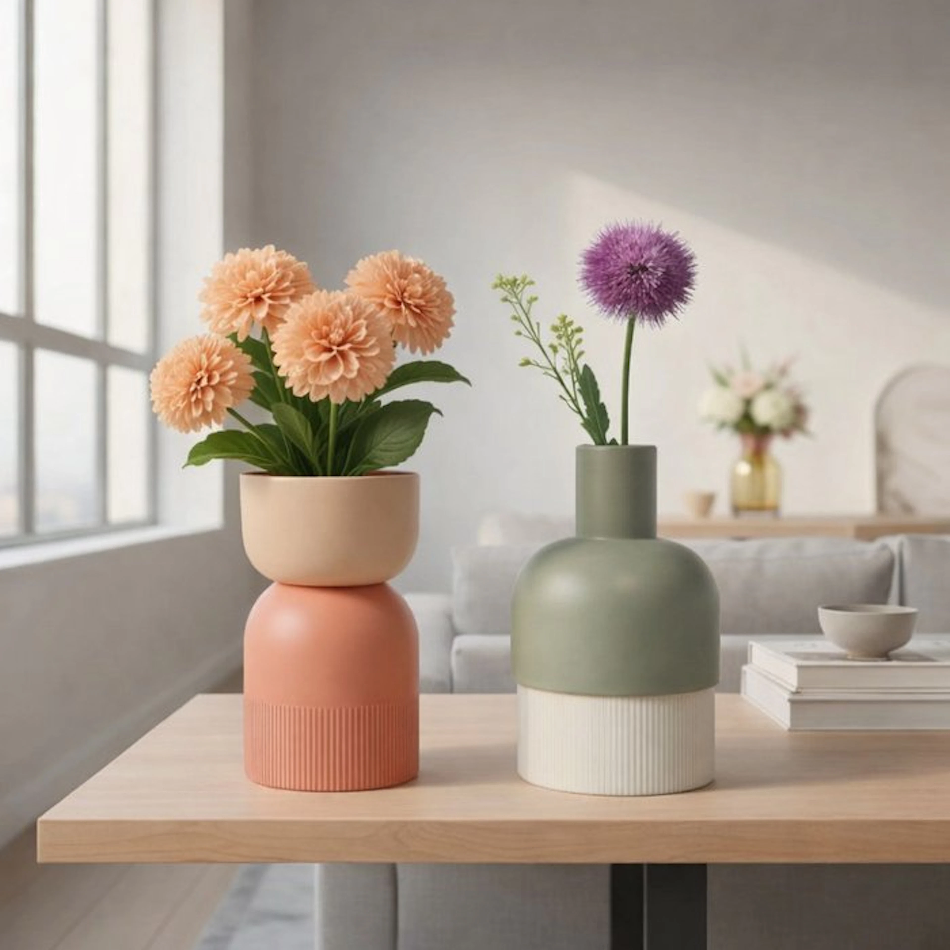 Cloudnola - Renée Vendrig - Vase (2) - Ceramic - Flip Vase Ceramic Medium