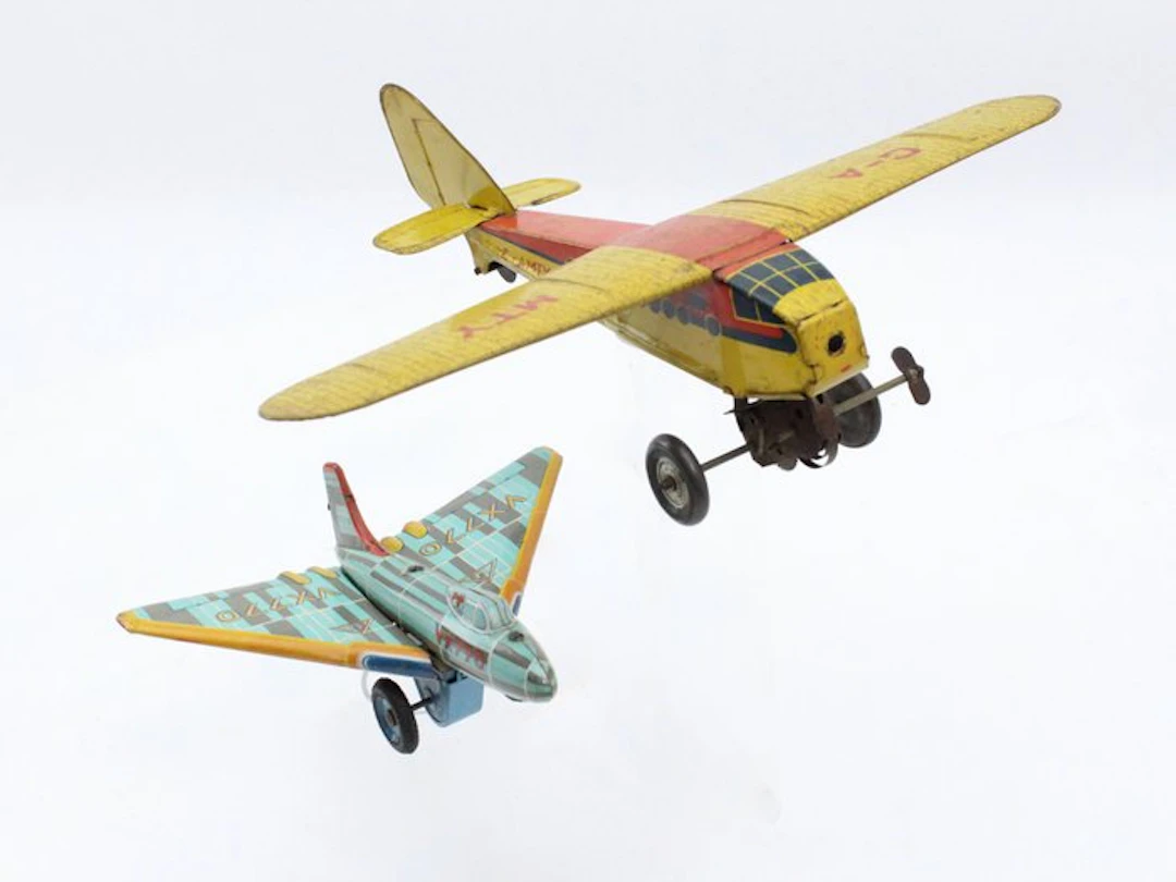 Mettoy, Alps - Tin toy - Eenmotorig Vliegtuig