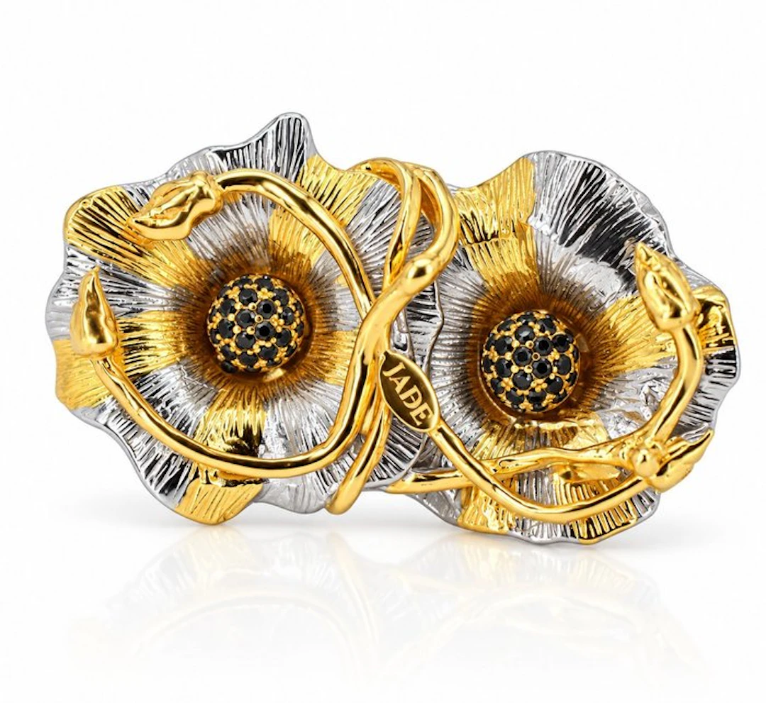 No reserve price - Ring Gold-plated, Silver Spinel - Exclusive edition