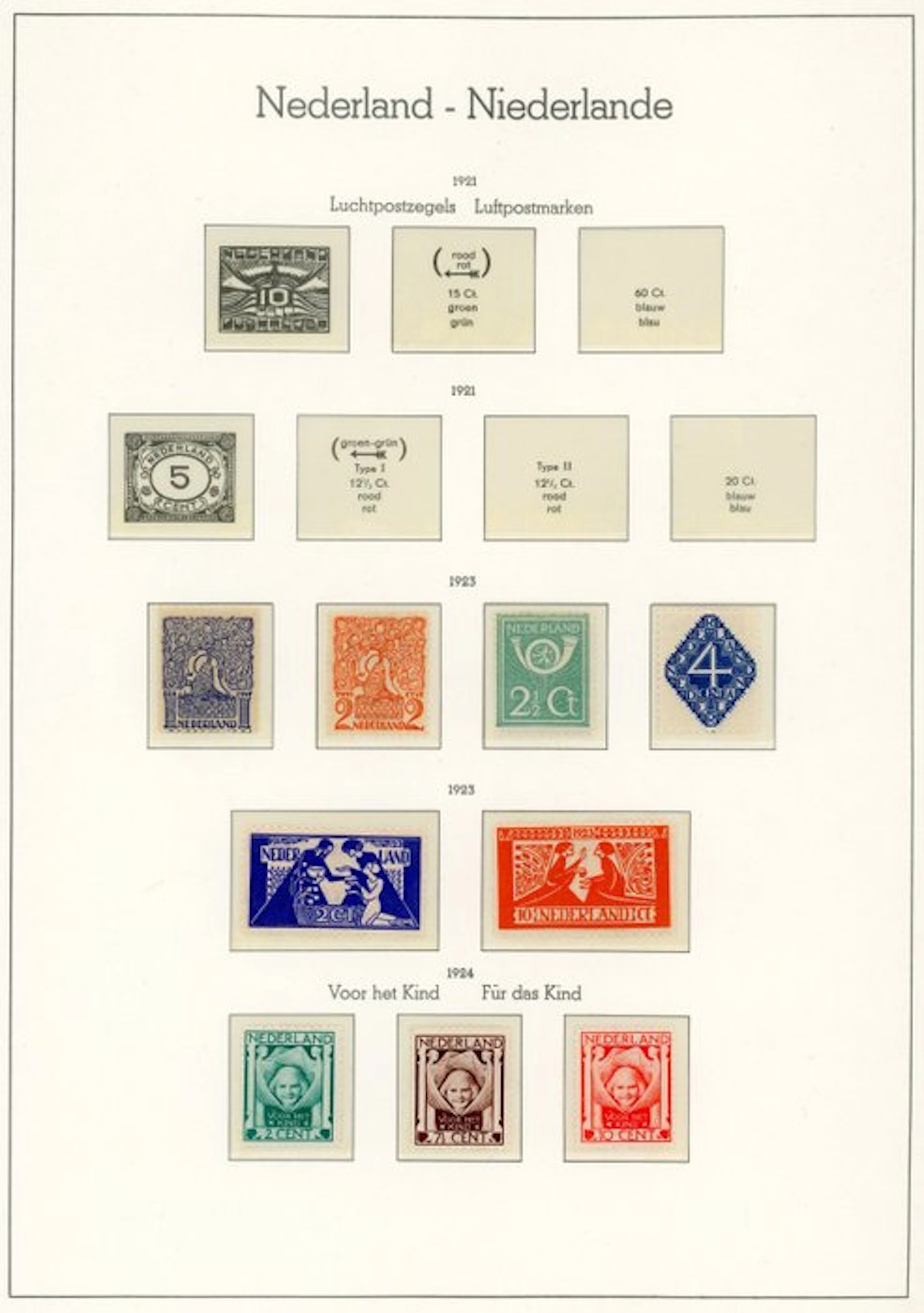 Netherlands 1923/1973 - Collection of unused/mint-condition Netherlands
