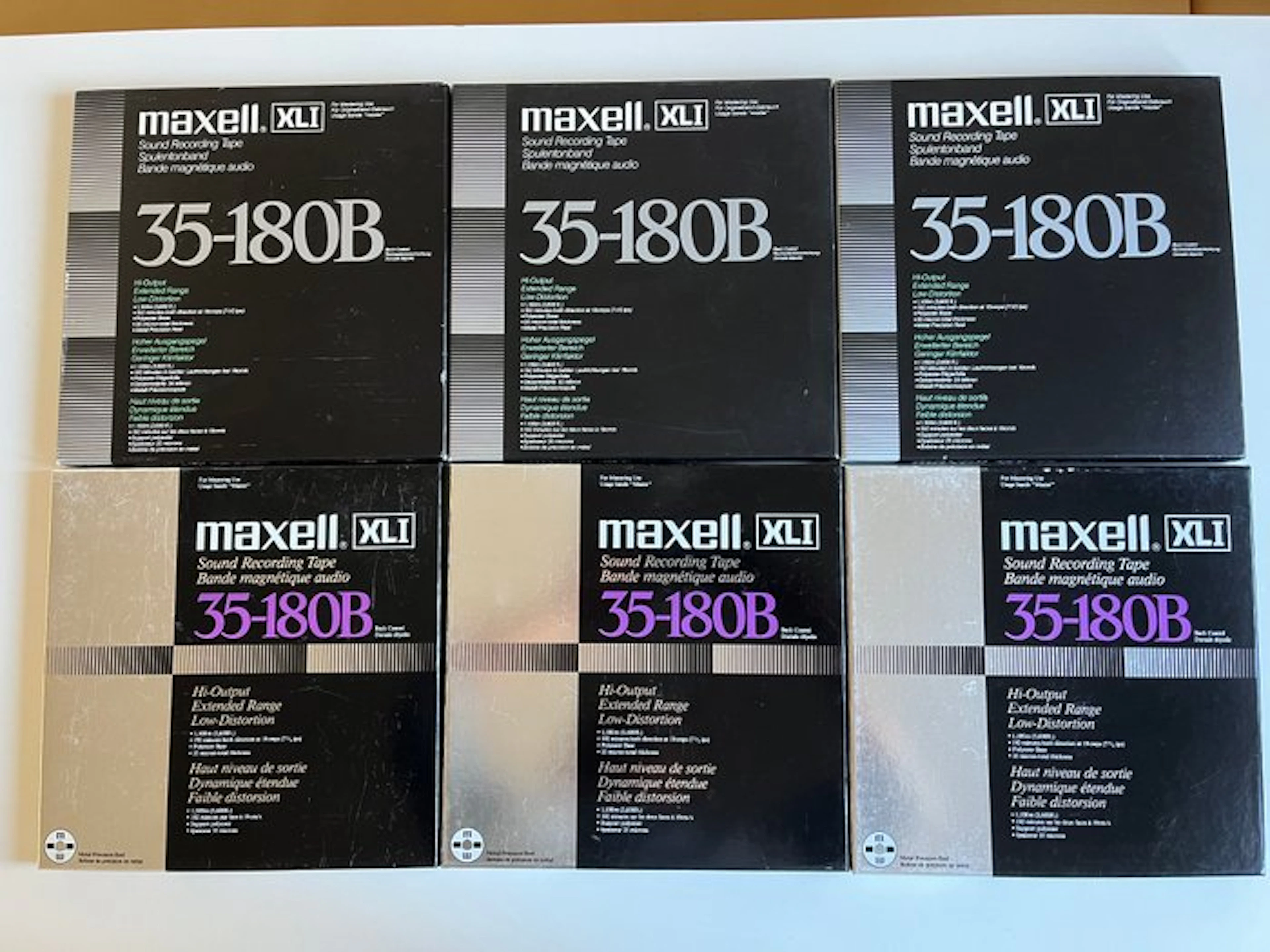 Maxell - UD XL 35-180B 10.5-Inch Metal Reel Tapes Bundle Reel to reel audio