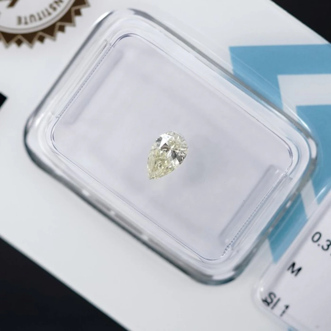 1 pcs Diamond (Natural) - 0.31 ct - Pear - M - SI1...