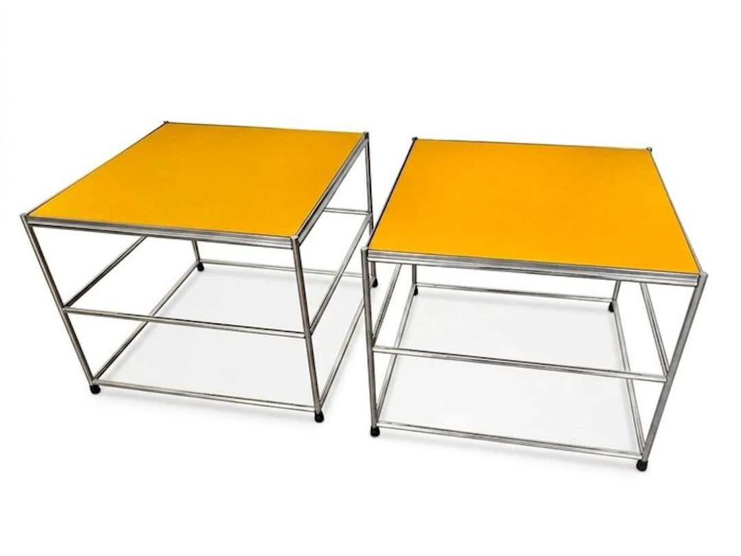 Side table (2) - Stainless steel - 2 x Side table - Chrome