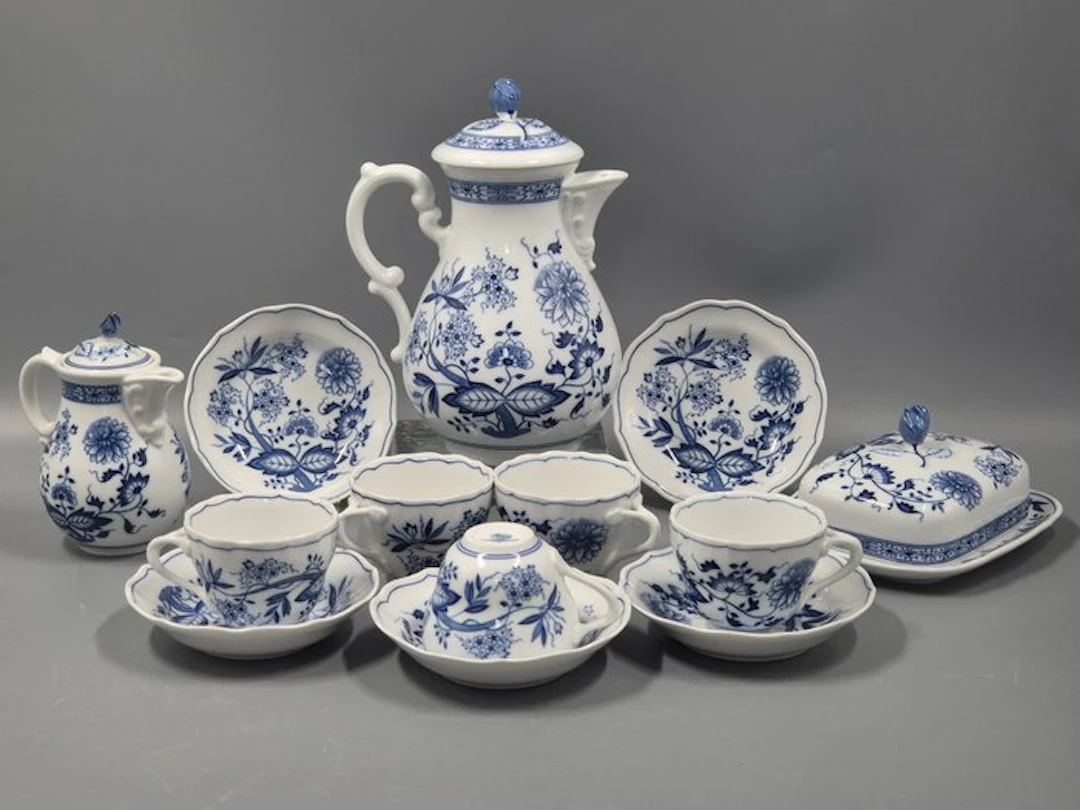 Hutschenreuther Zwiebelmuster Kaffeeservice Set – Kanne...
