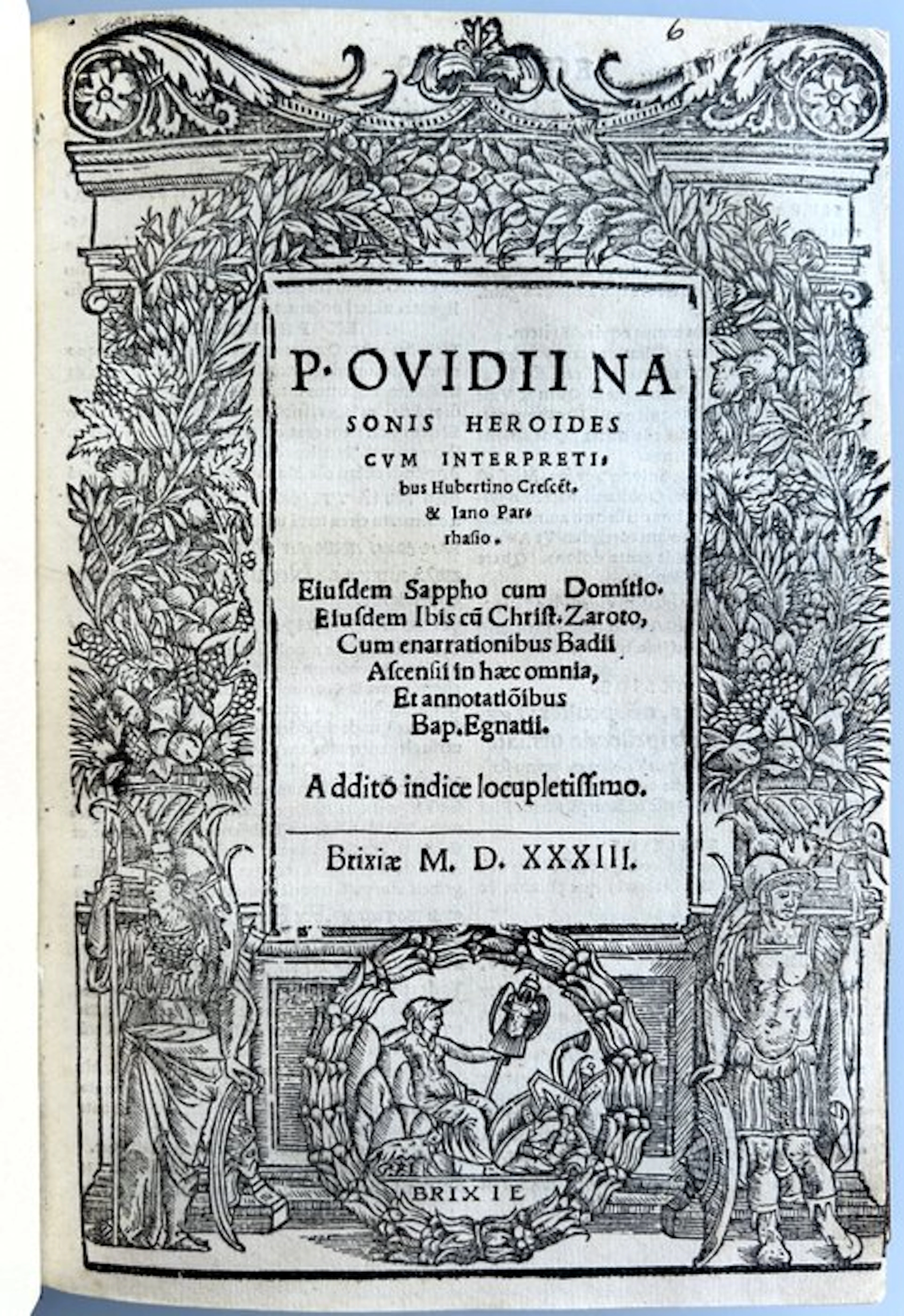 Publius Ovidius Naso - P. Ovidii Nasonis Heroides - 1533