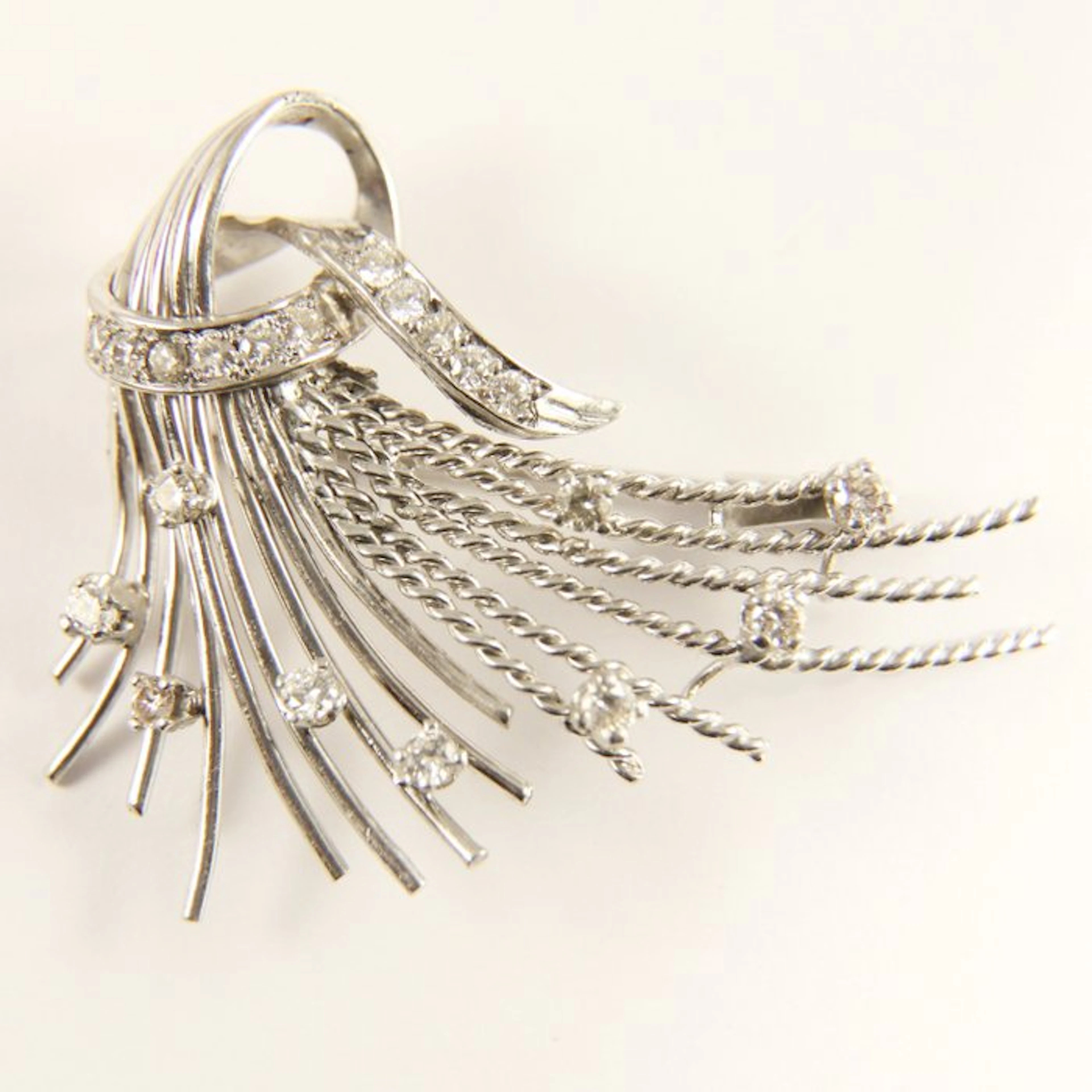 Handmade - Brooch - Design Strikbroche - 6,54gram - 14 kt