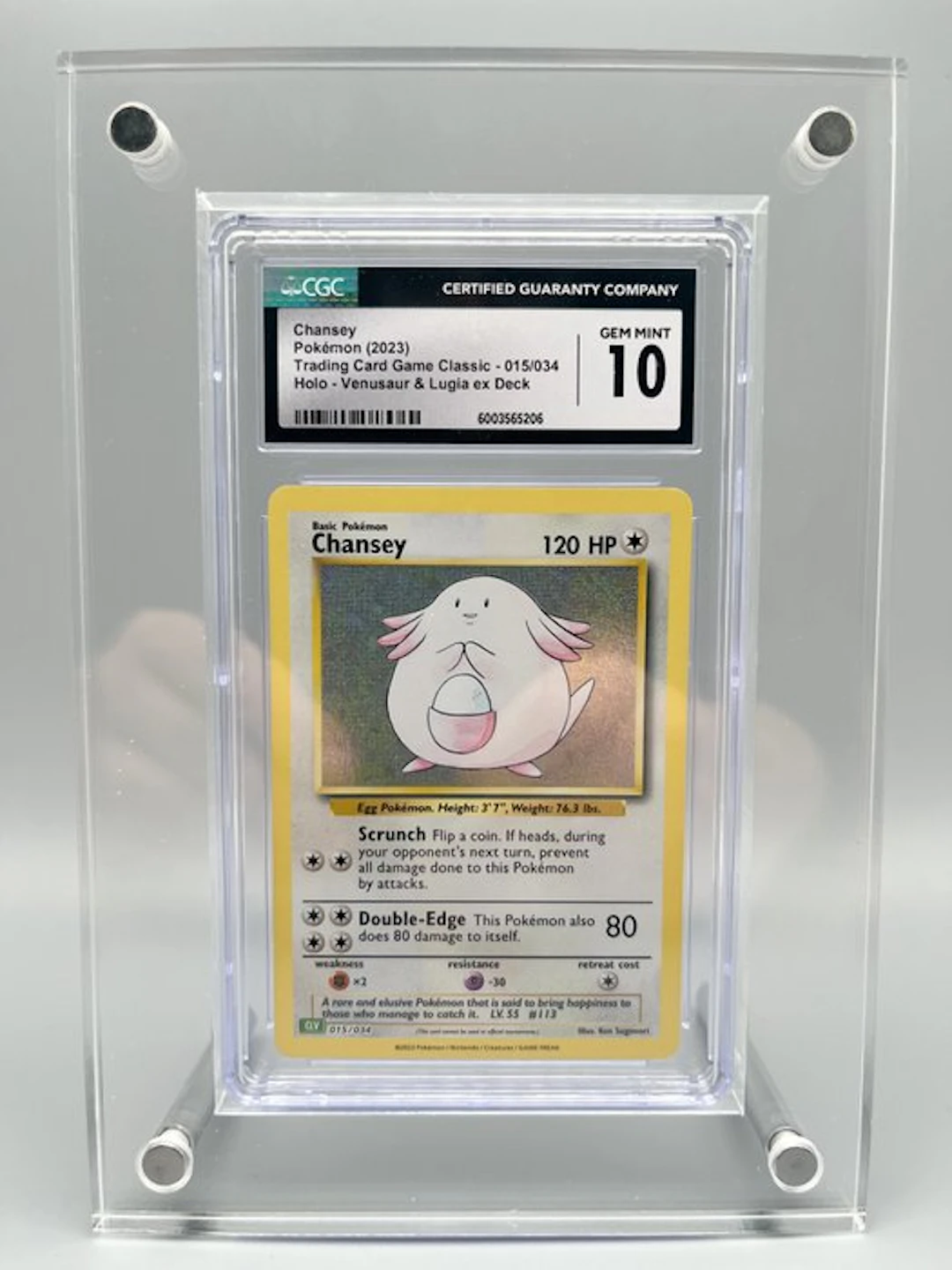 Pokémon Graded card - Chansey Holo - CGC 10 - Sword & Shield