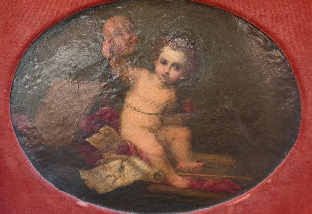 Scuola veneziana (XVIII) - Puttino con maschera - NO RESERVE