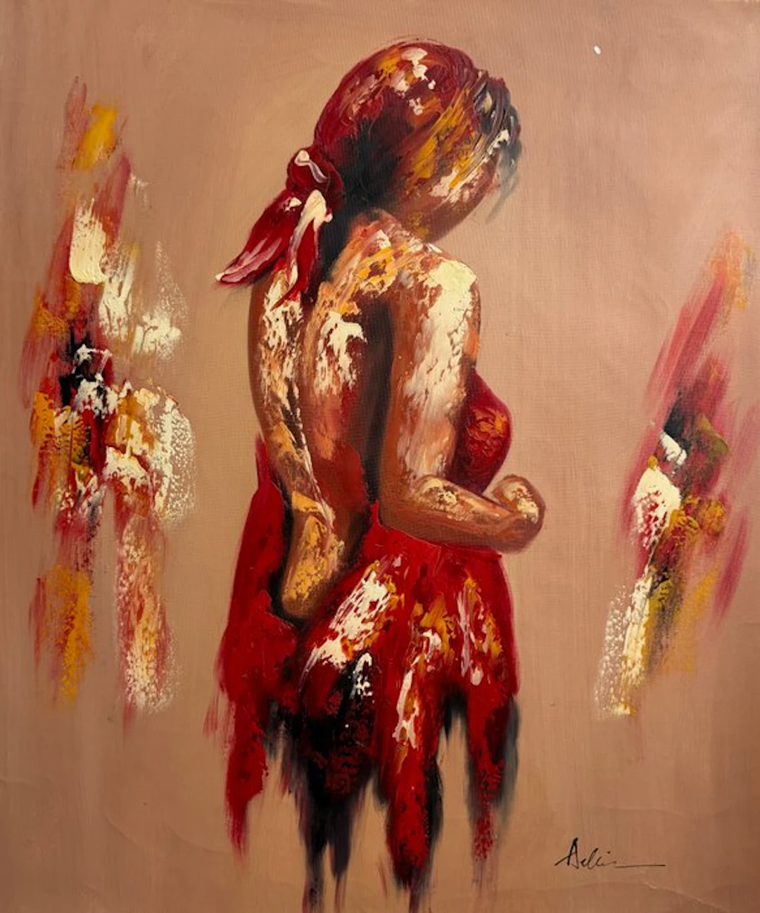 Astin Carole (1973 - ) - Elégante de dos