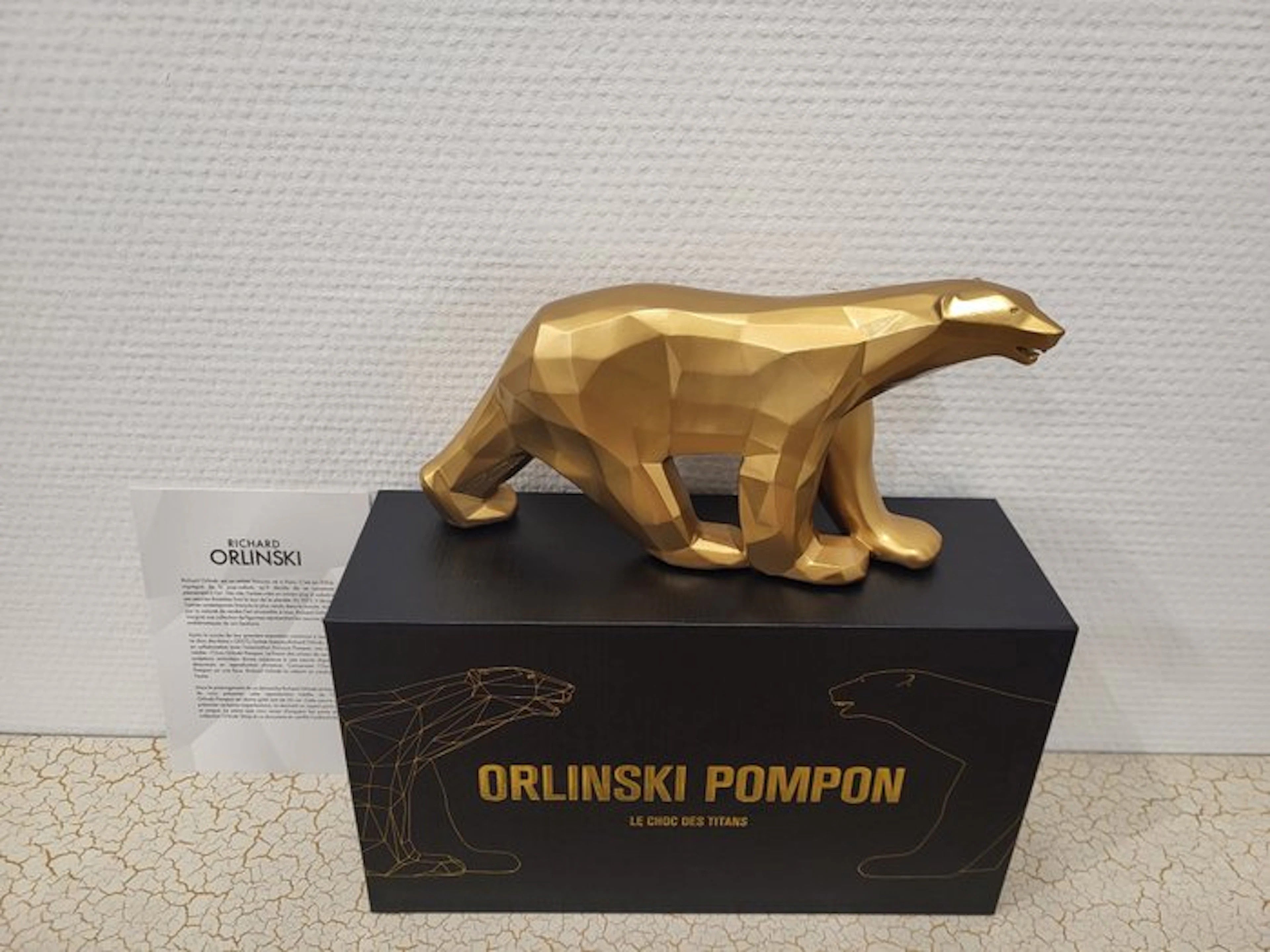 Richard Orlinski (1966) - Polar Bear - Pompon X Orlinski (Gold)