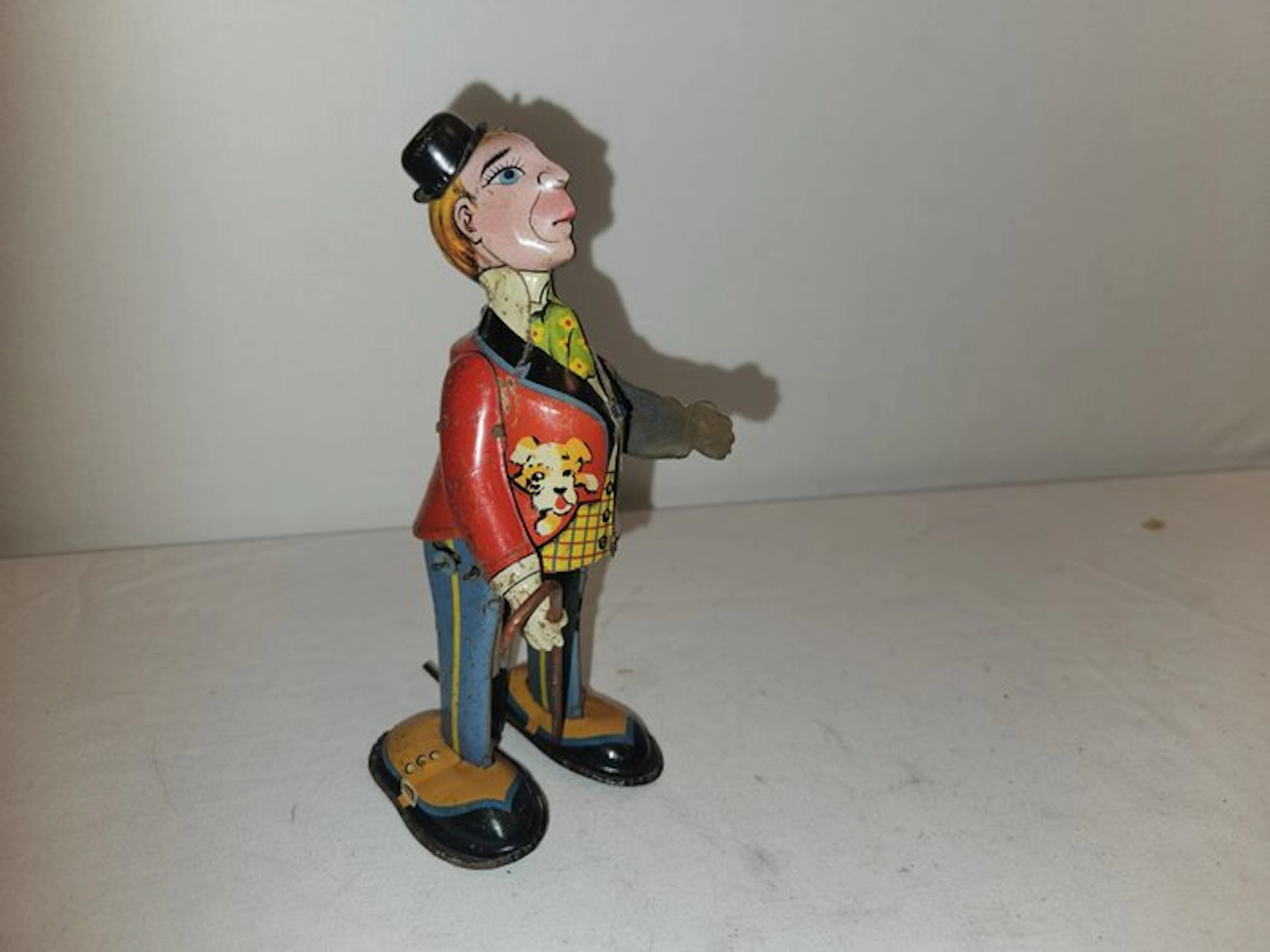 Kuramochi shoten - Toy Clown met wandelstok - 1930-1940 - Japan