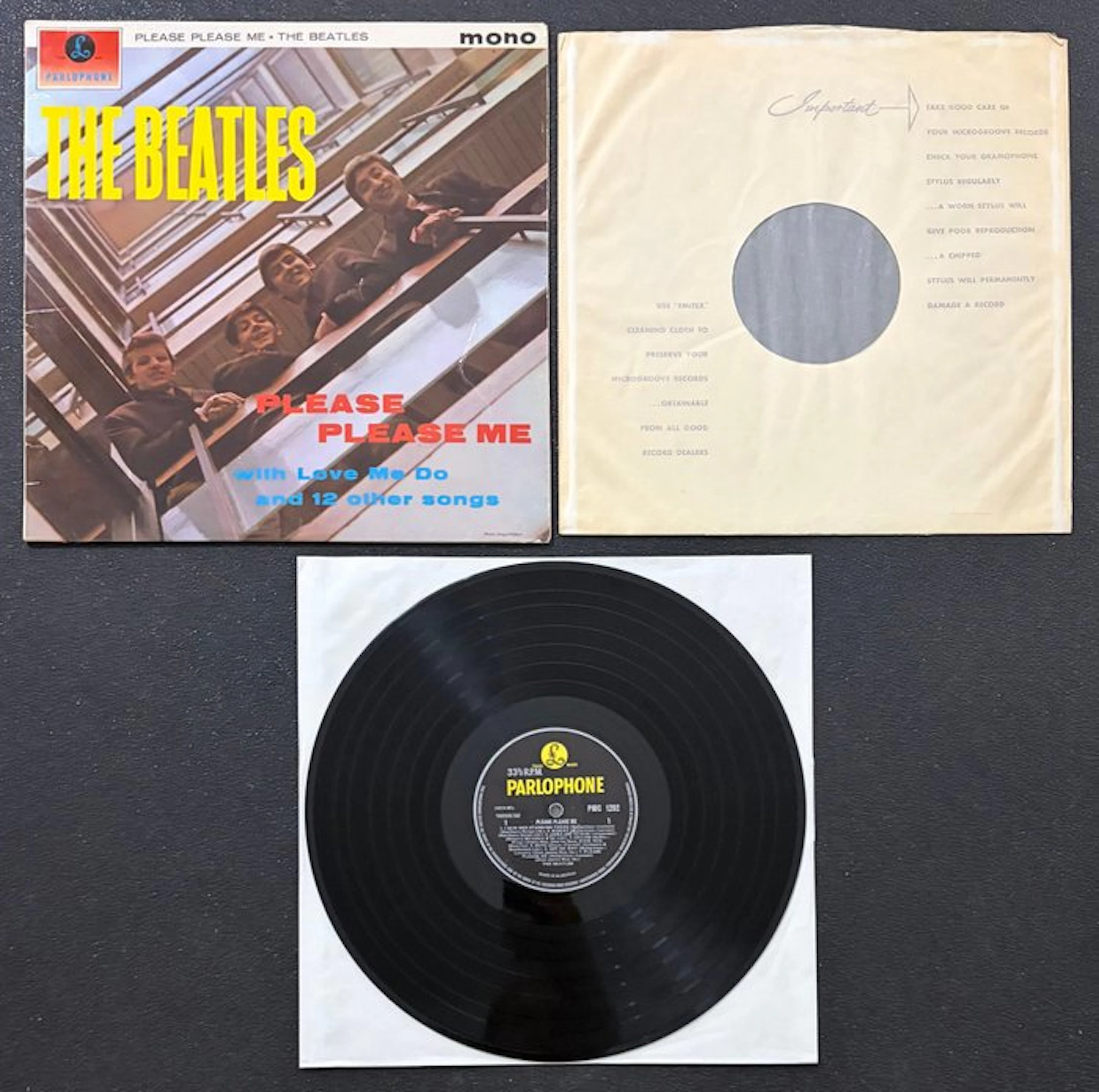 Beatles - Please Please Me (UK) - 5th Pressing Yellow...