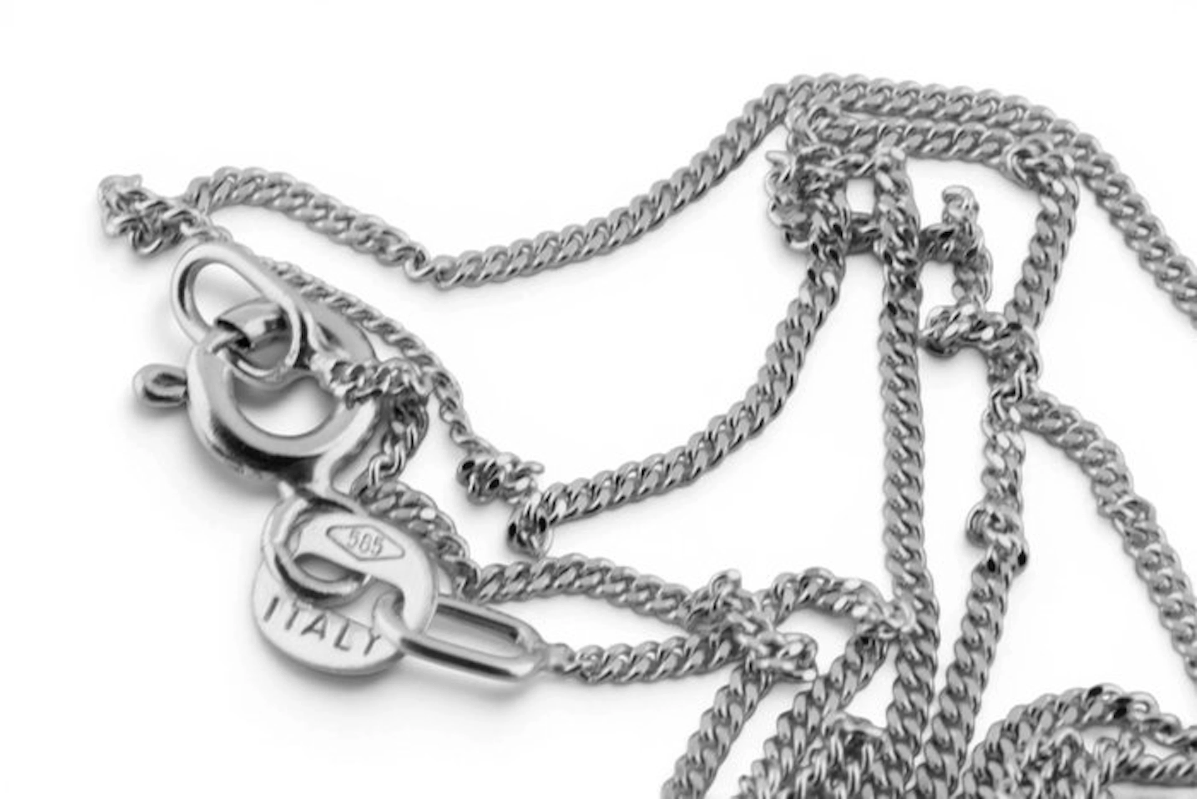 Chain - 14 kt. White gold