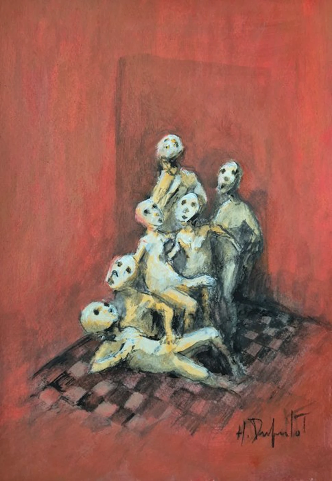 Hubert Duprilot - 2026 acrylique sur papier (21x29,7cm)